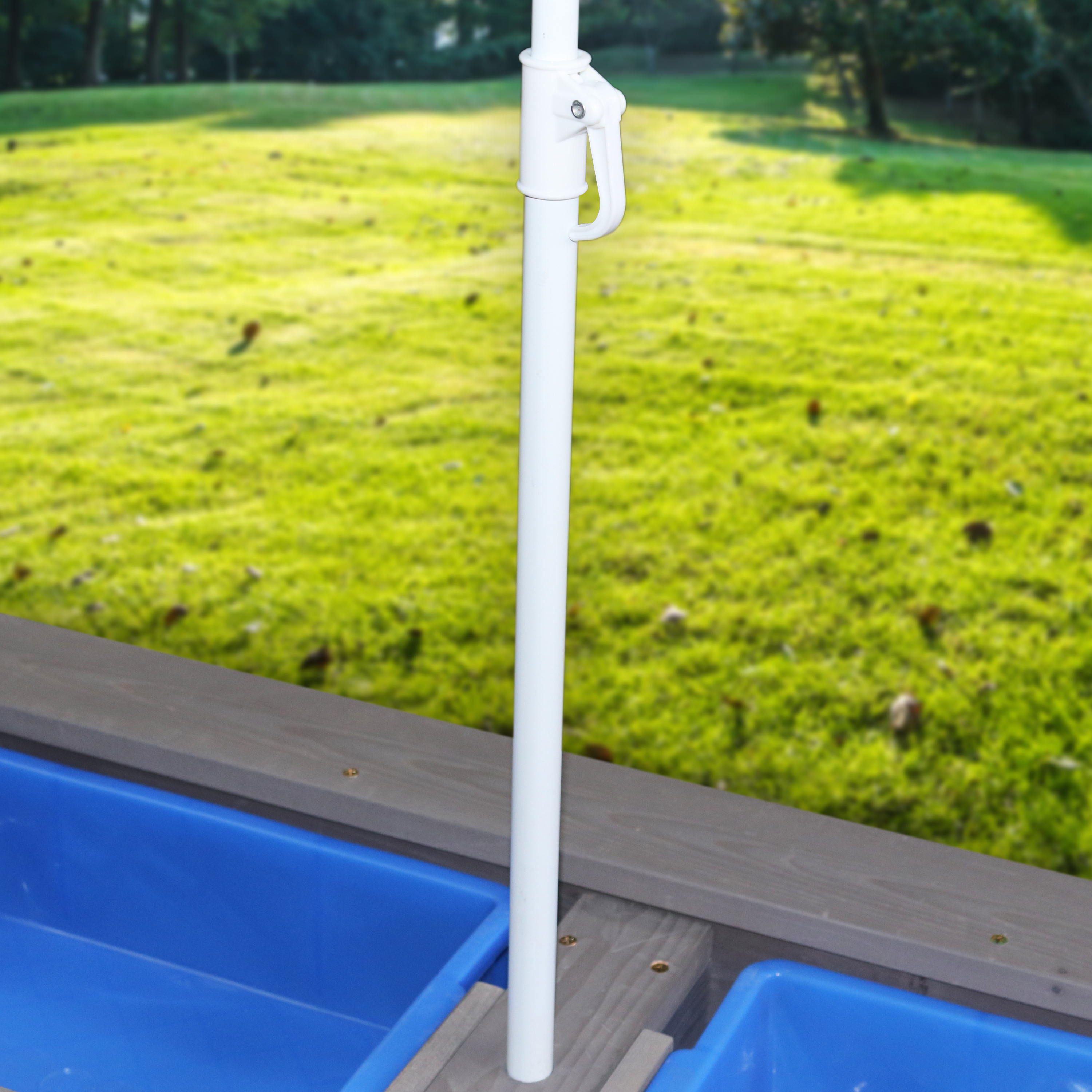 Nick Zand & Water Picknicktafel Antraciet/grijs - Parasol Gr