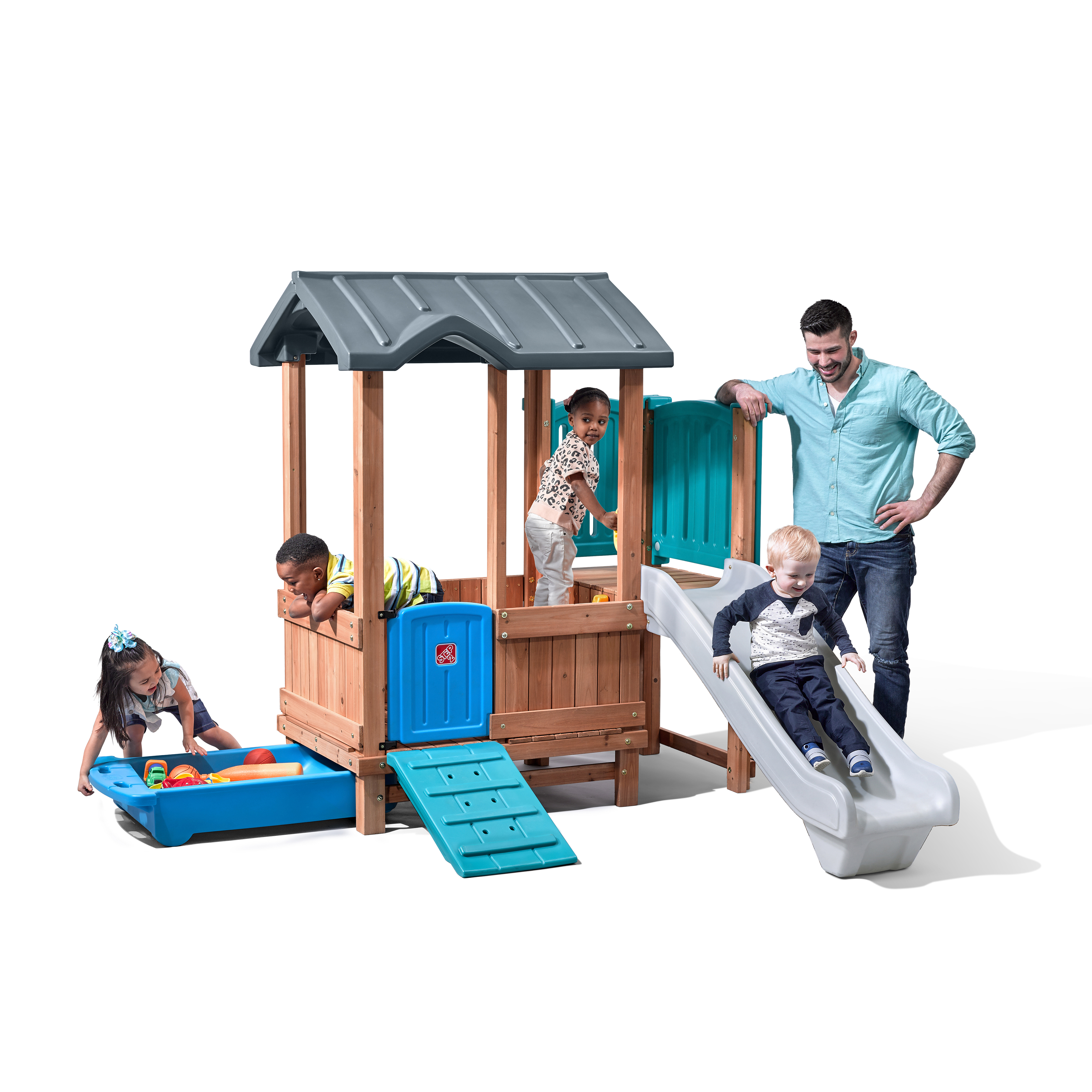Woodland Adventure Playhouse & Slide