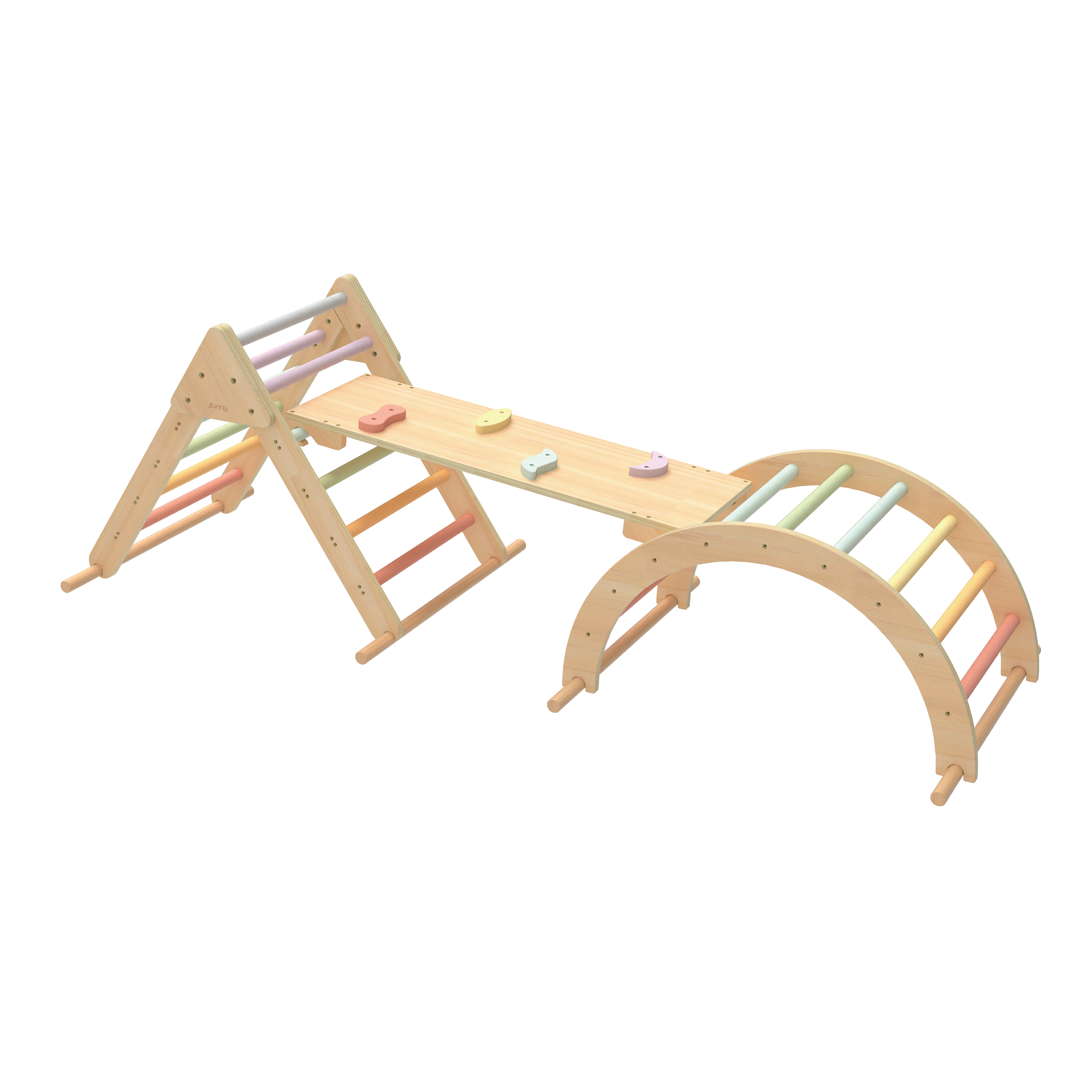 Charlie 3-in-1 Wooden Climbing Triangle with Climbing 