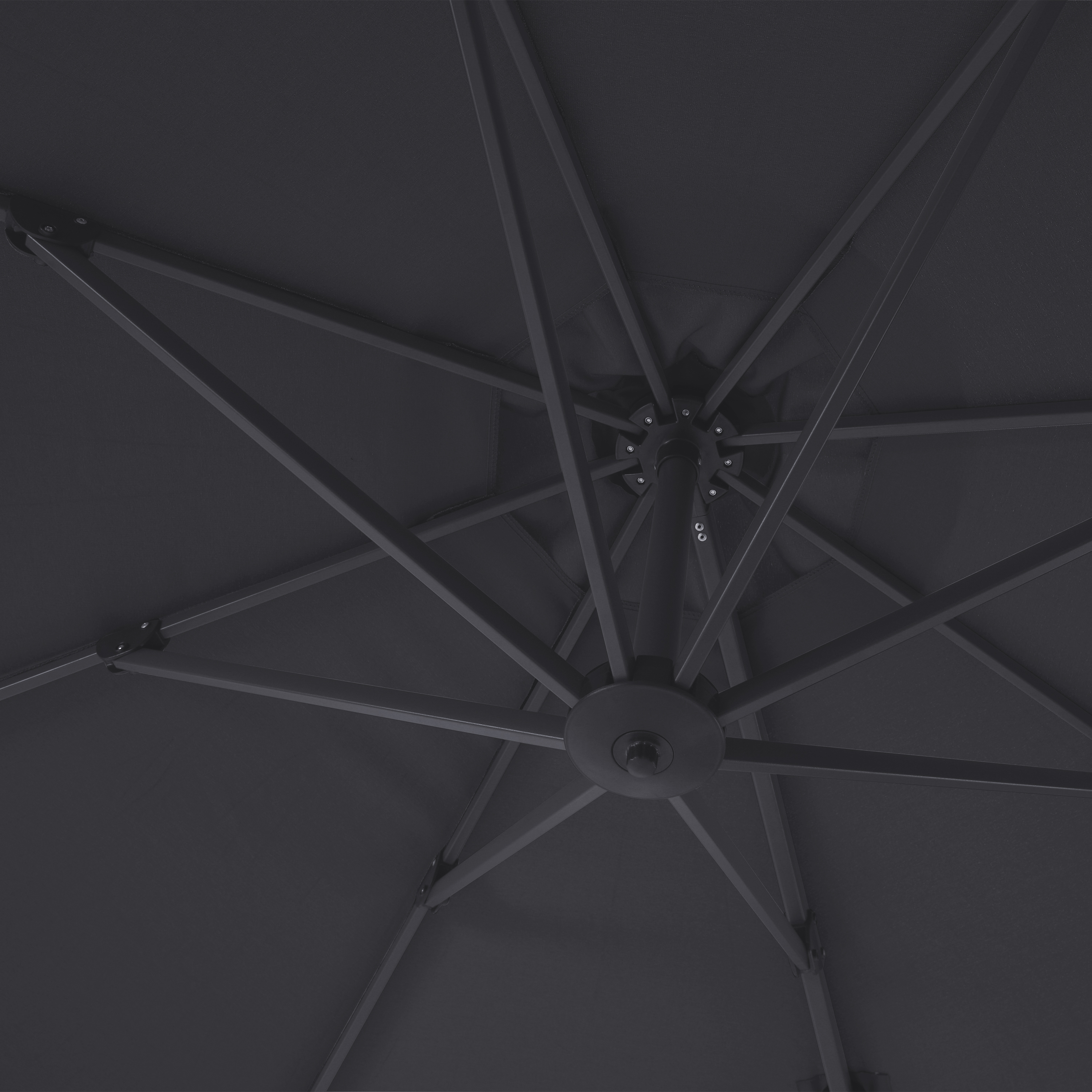 Apollo Premium Zweefparasol 300x300 Antraciet/grijs