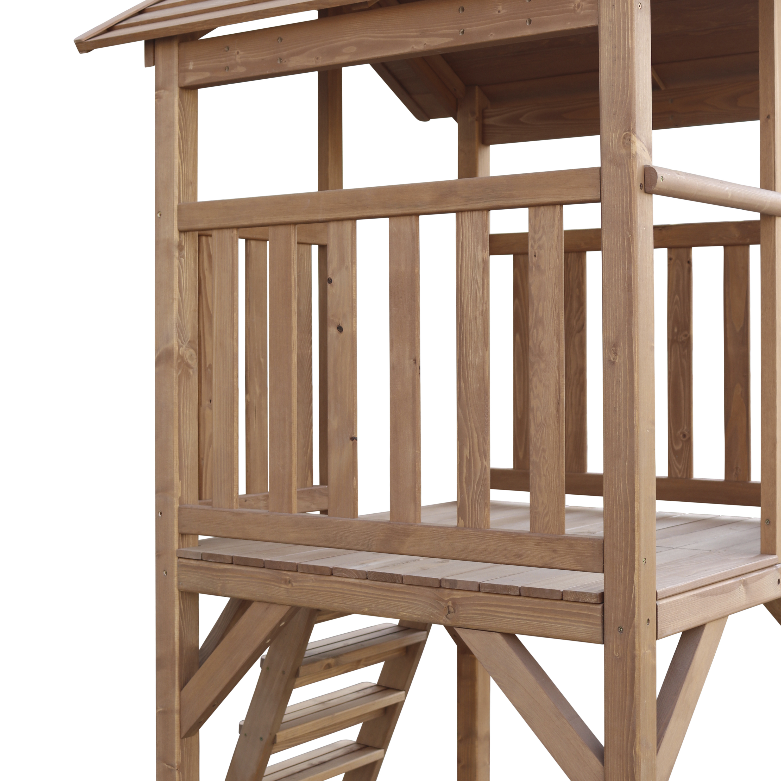 Beach Tower Speeltoren Bruin - Grijze Glijbaan