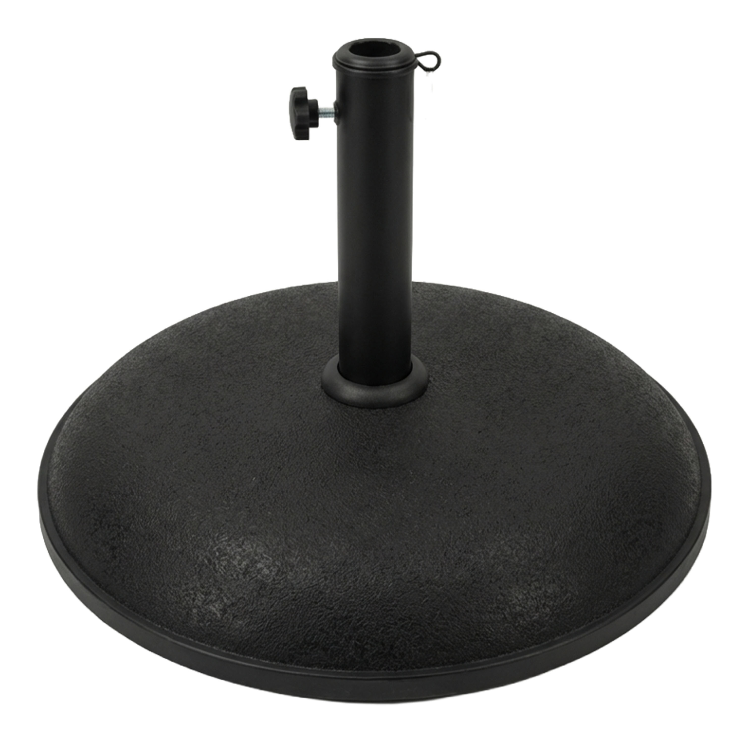 Socle de parasol rond en béton 50 cm - Noir