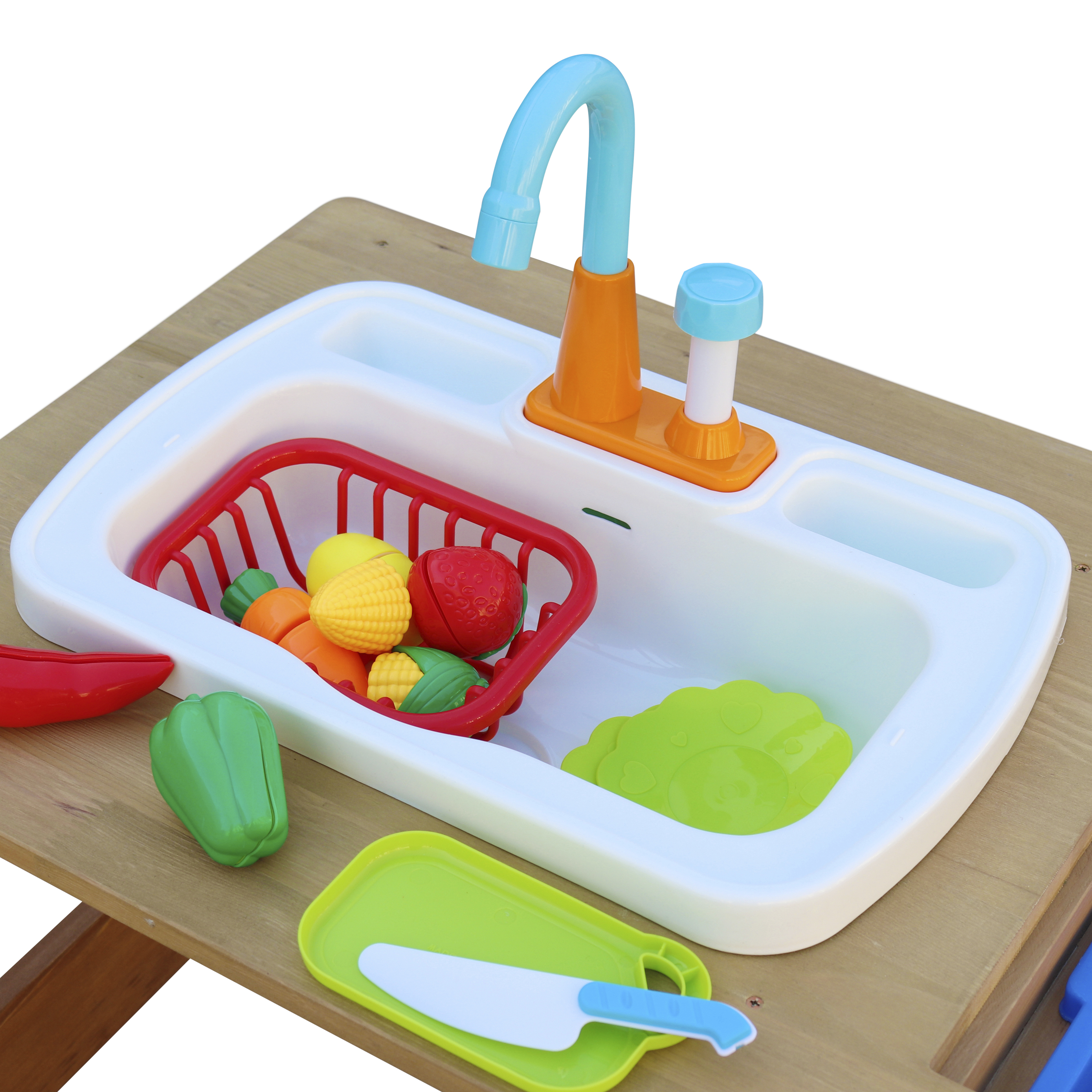 Emily Zand & Water Picknicktafel met Speelkeuken wastafel Br
