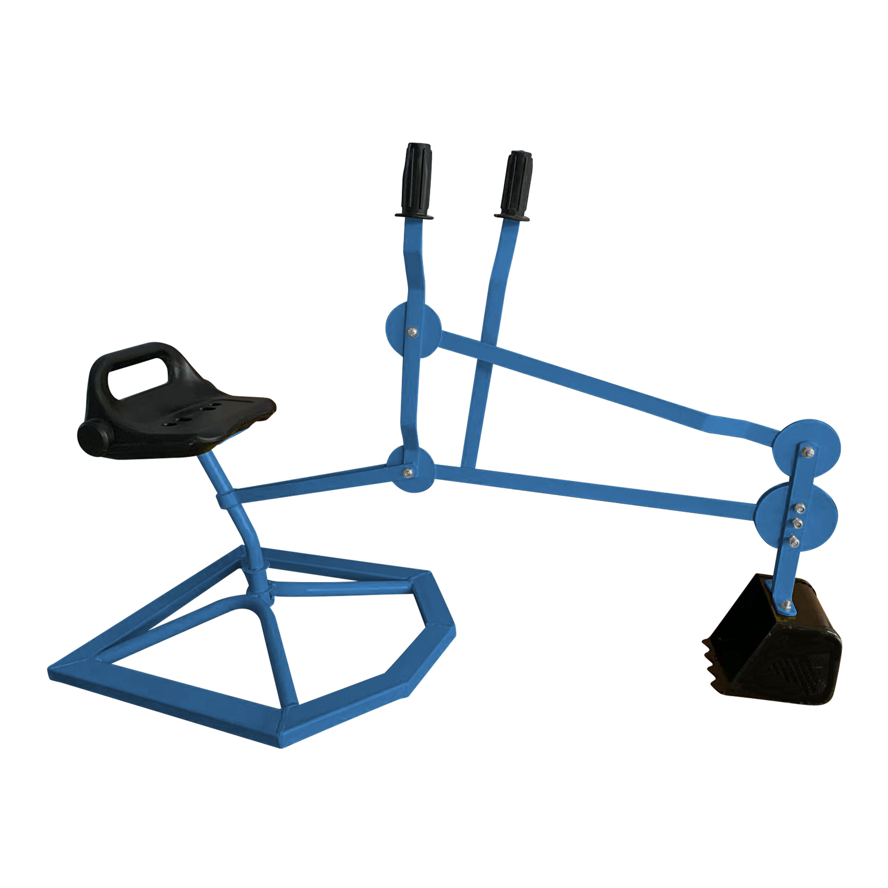 Justin de Graafmachine voor in de zandbak Blauw/zwart
