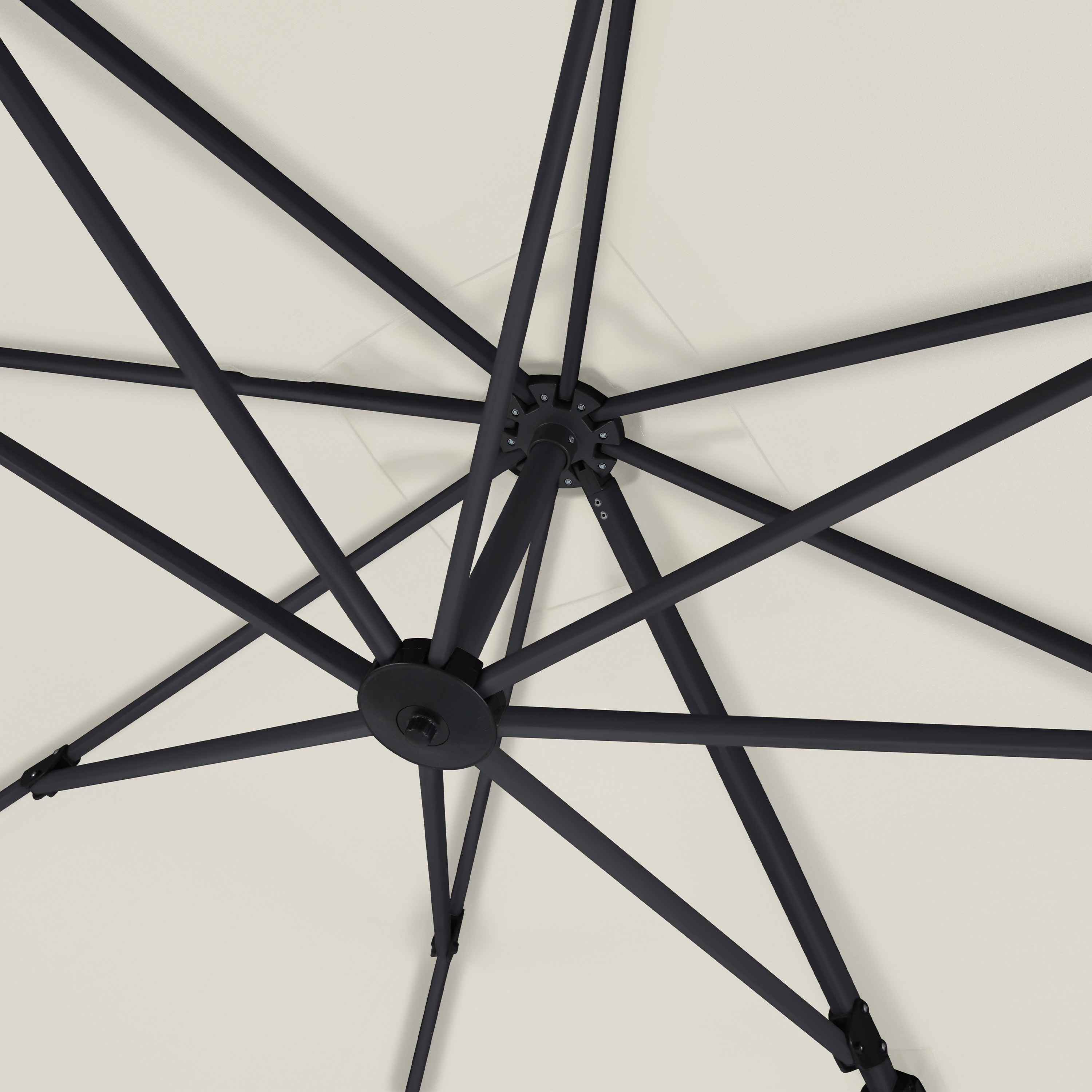 Apollo Premium Zweefparasol 300x300 Antraciet/beige