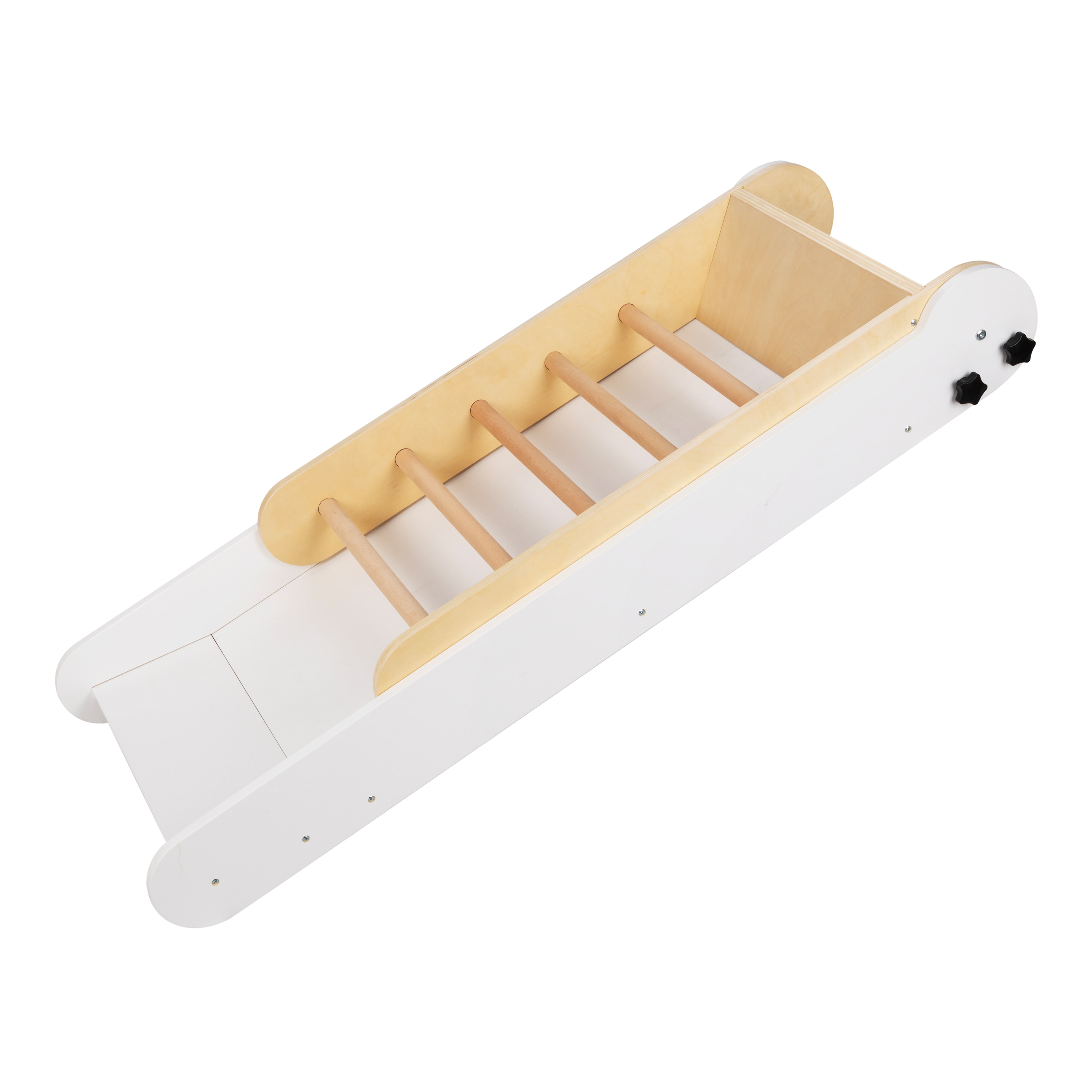 Bobbie Wooden Folding Slide - Natural/white