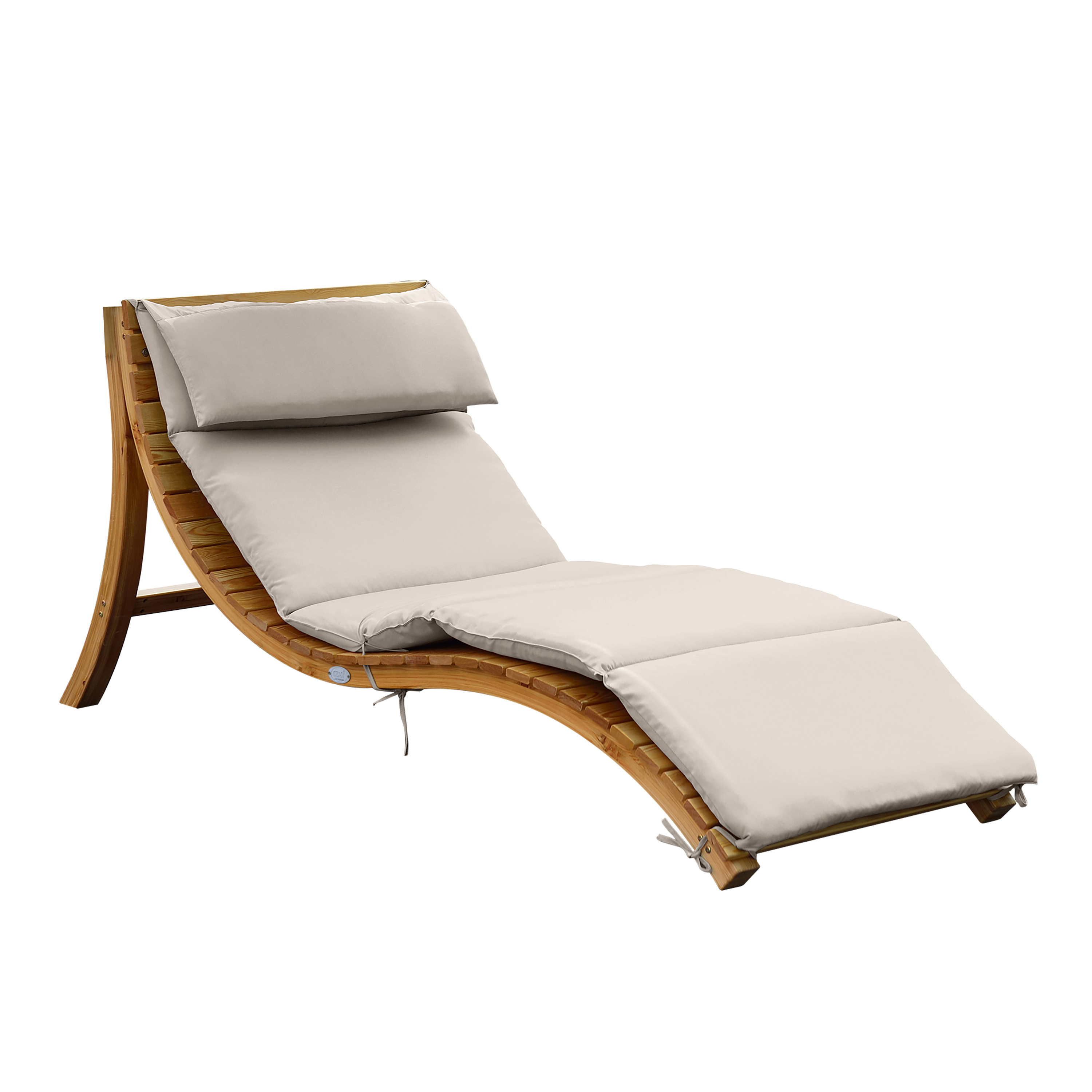 Salina Lounger with Sunshade Beige