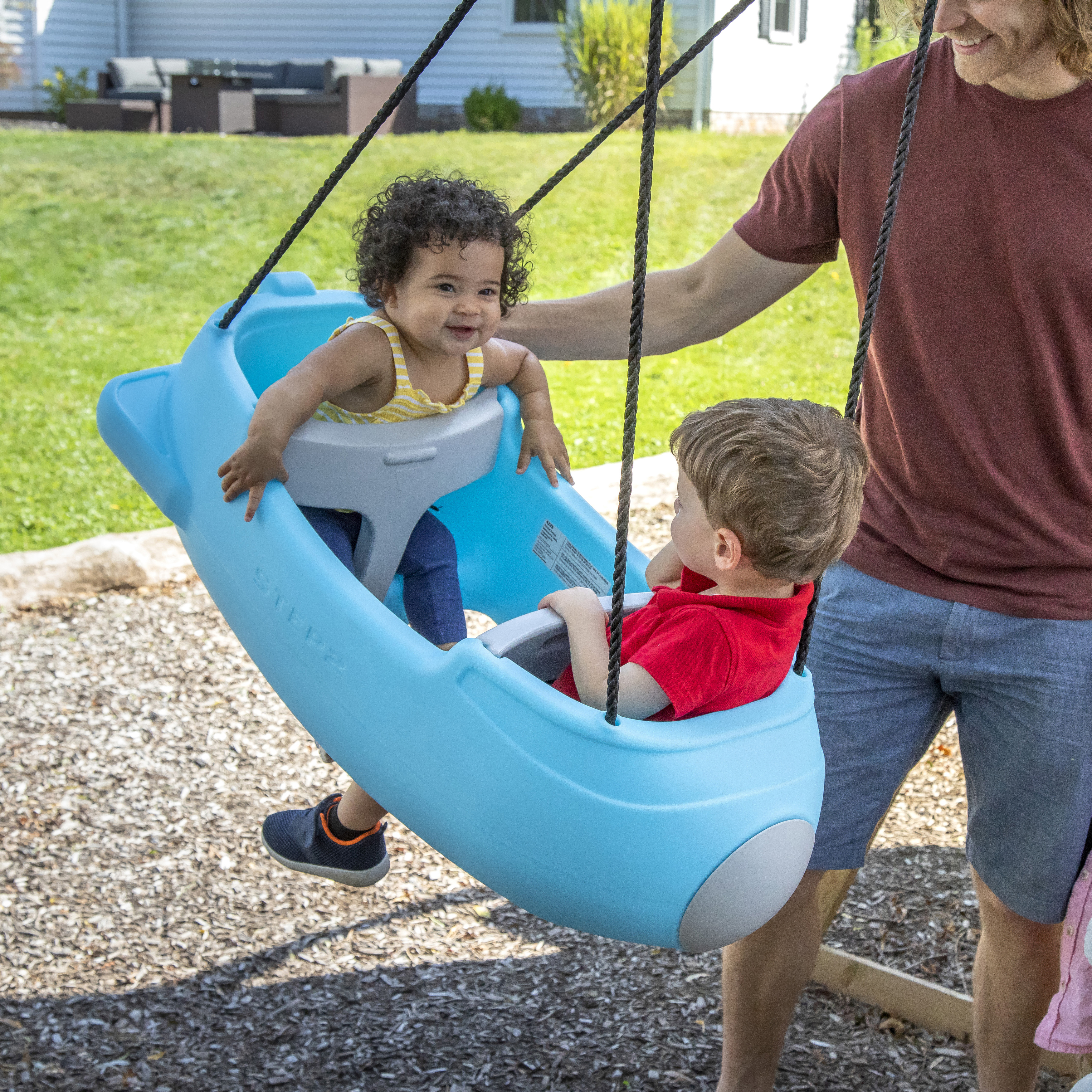 Rocket Swing for Two - Bleu