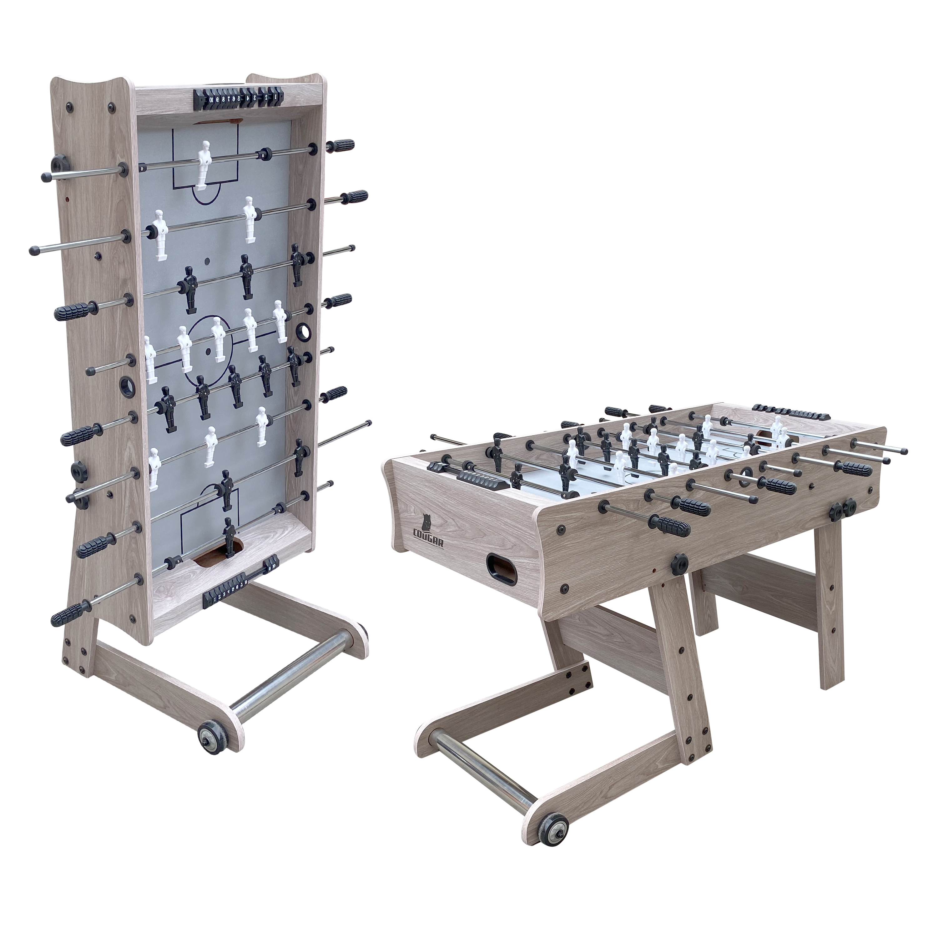 Scorpion Kick klappbarer Fußballtisch Eiche - Limitierte Auf