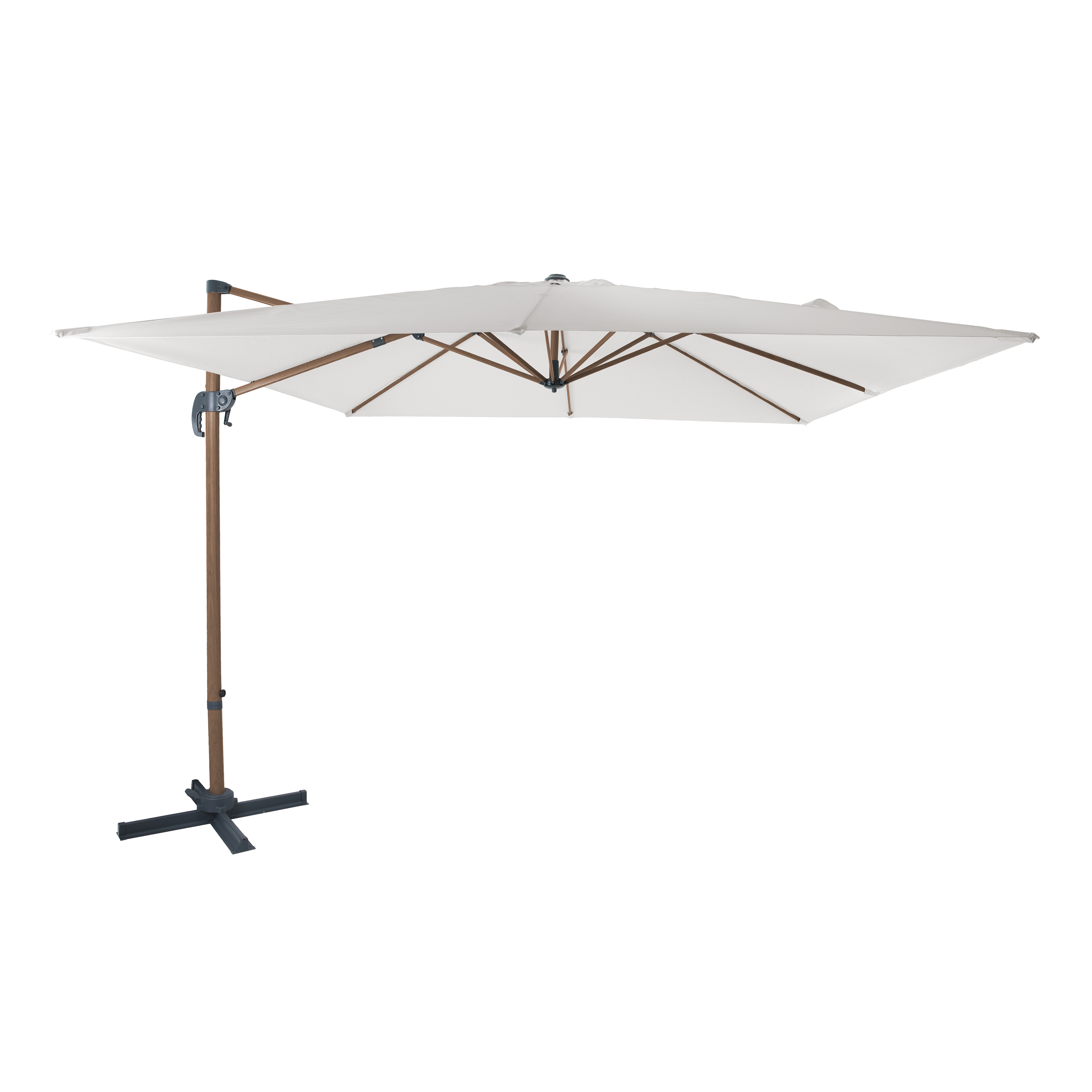 Nima Ampelschirm 300x300cm Eichenoptik/Beige