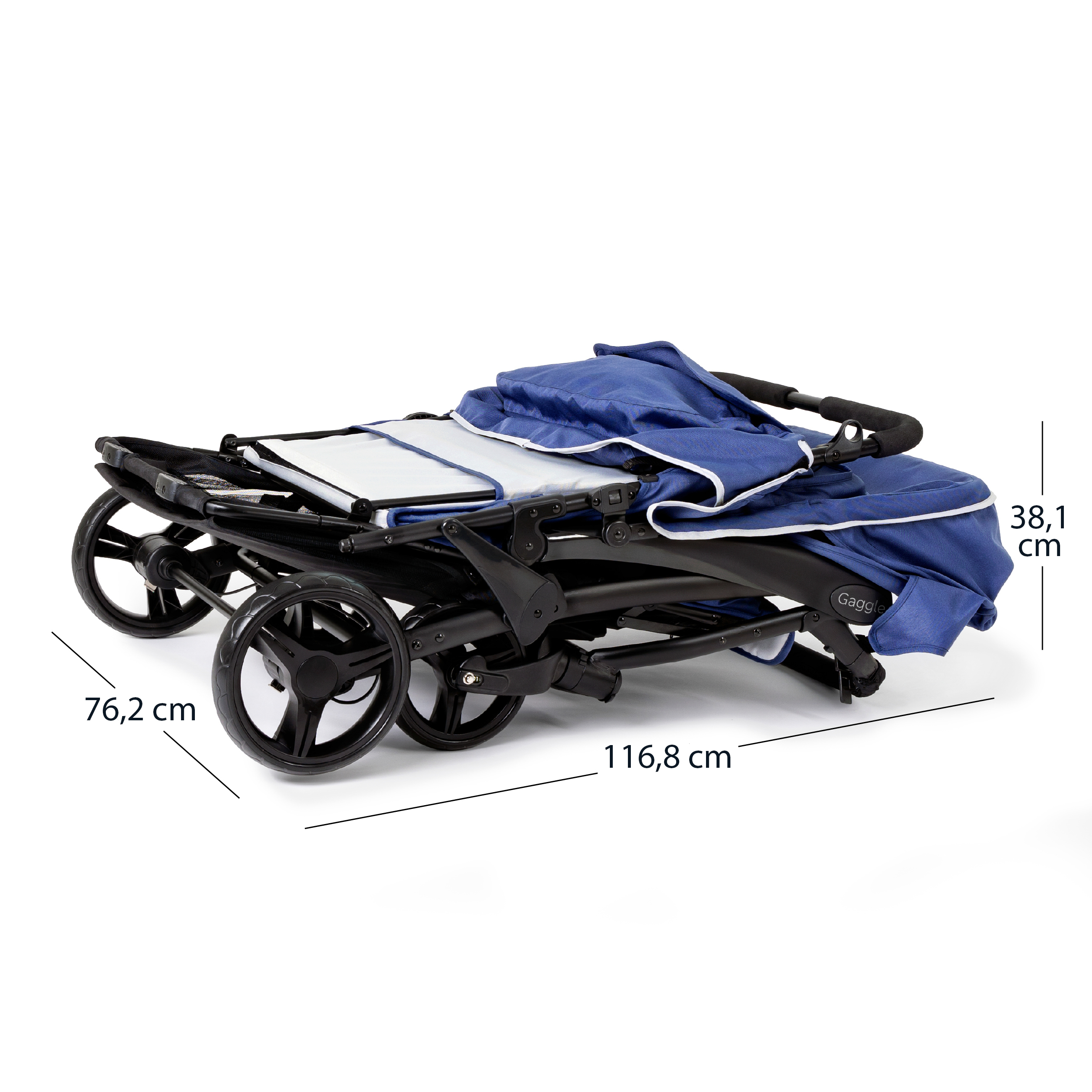 Odyssey 4 Seat Quad Stroller blue/black