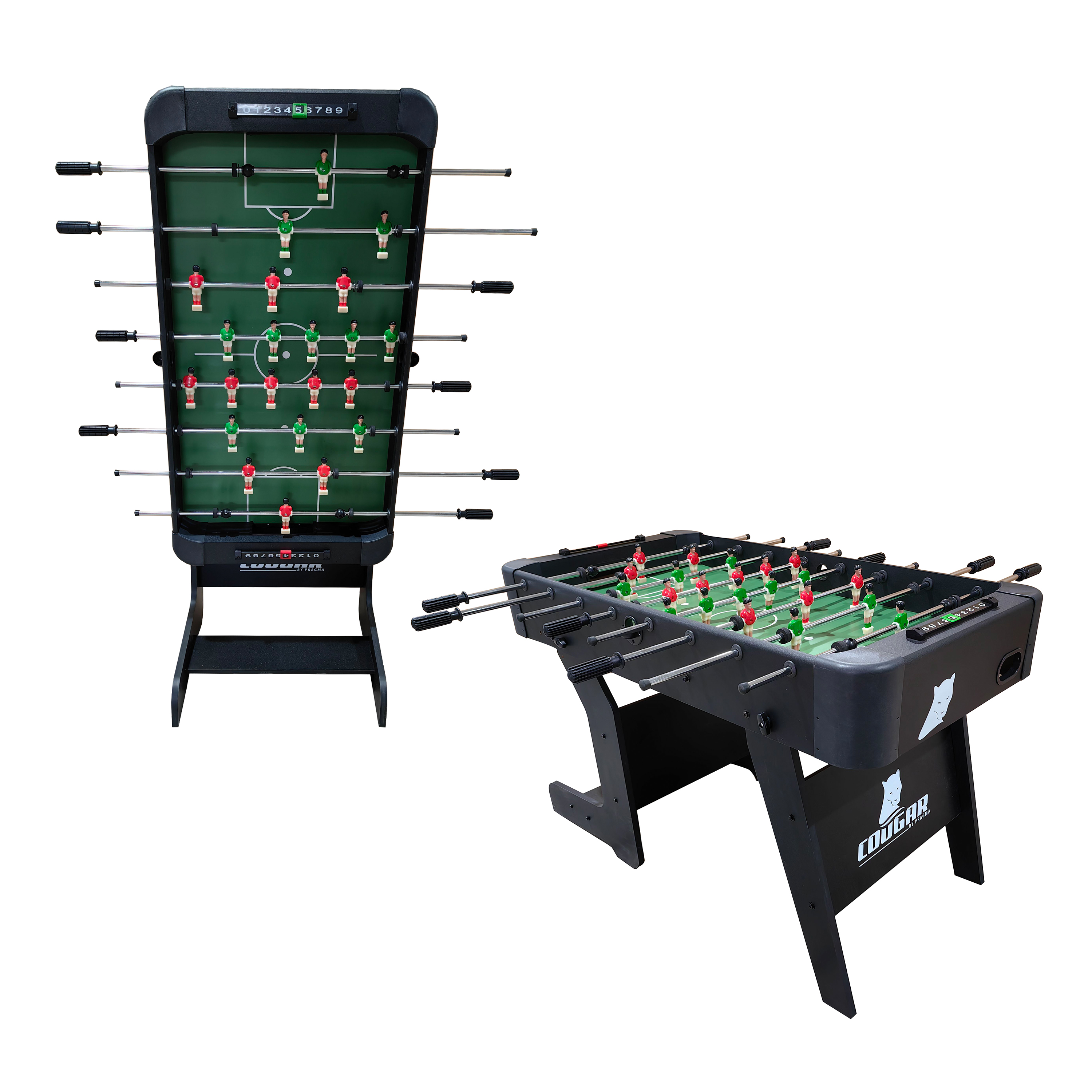 Around The World Folding Football Table Black