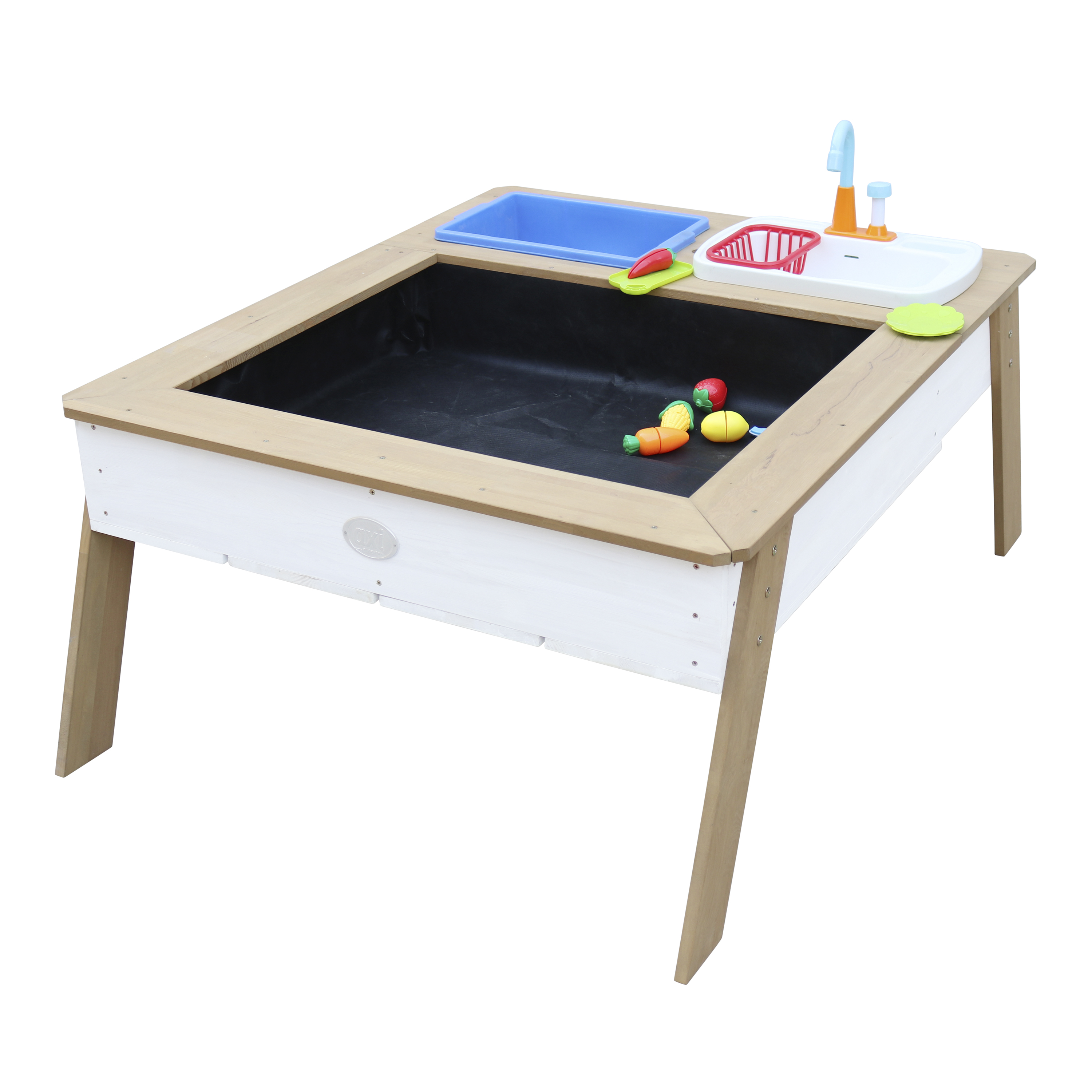 Linda Zand & Water Tafel met Speelkeuken wastafel Bruin/wit 