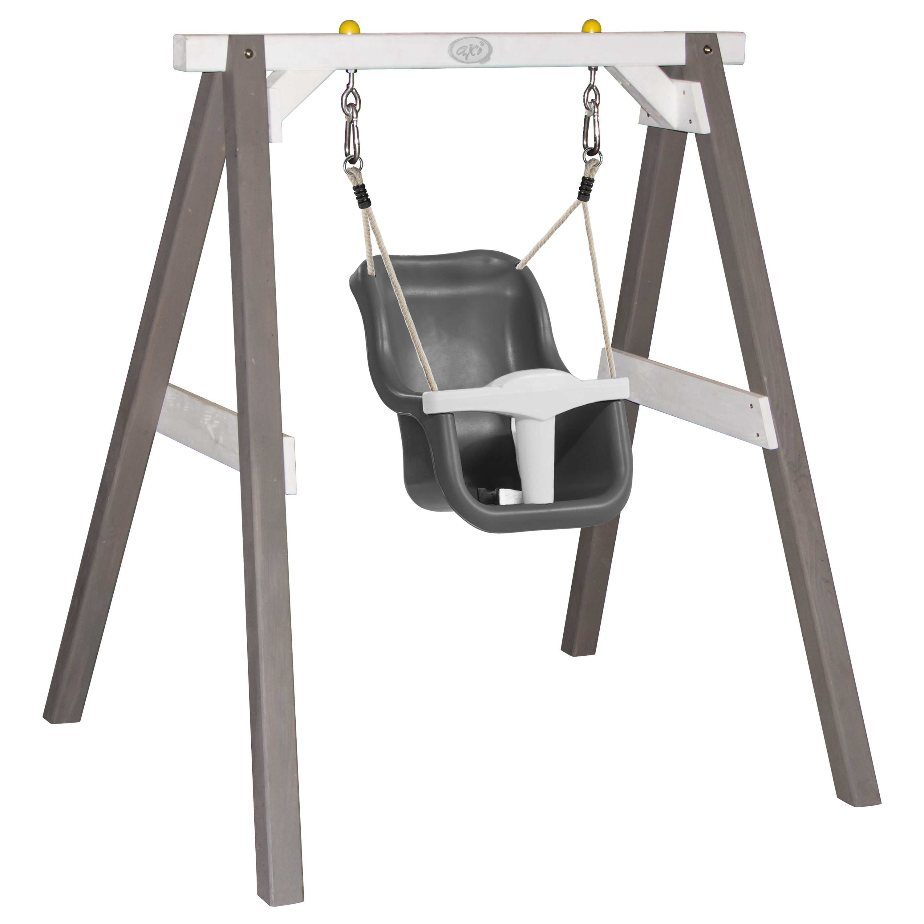 Baby Schommel Grijs/wit met zitje Grijs/wit