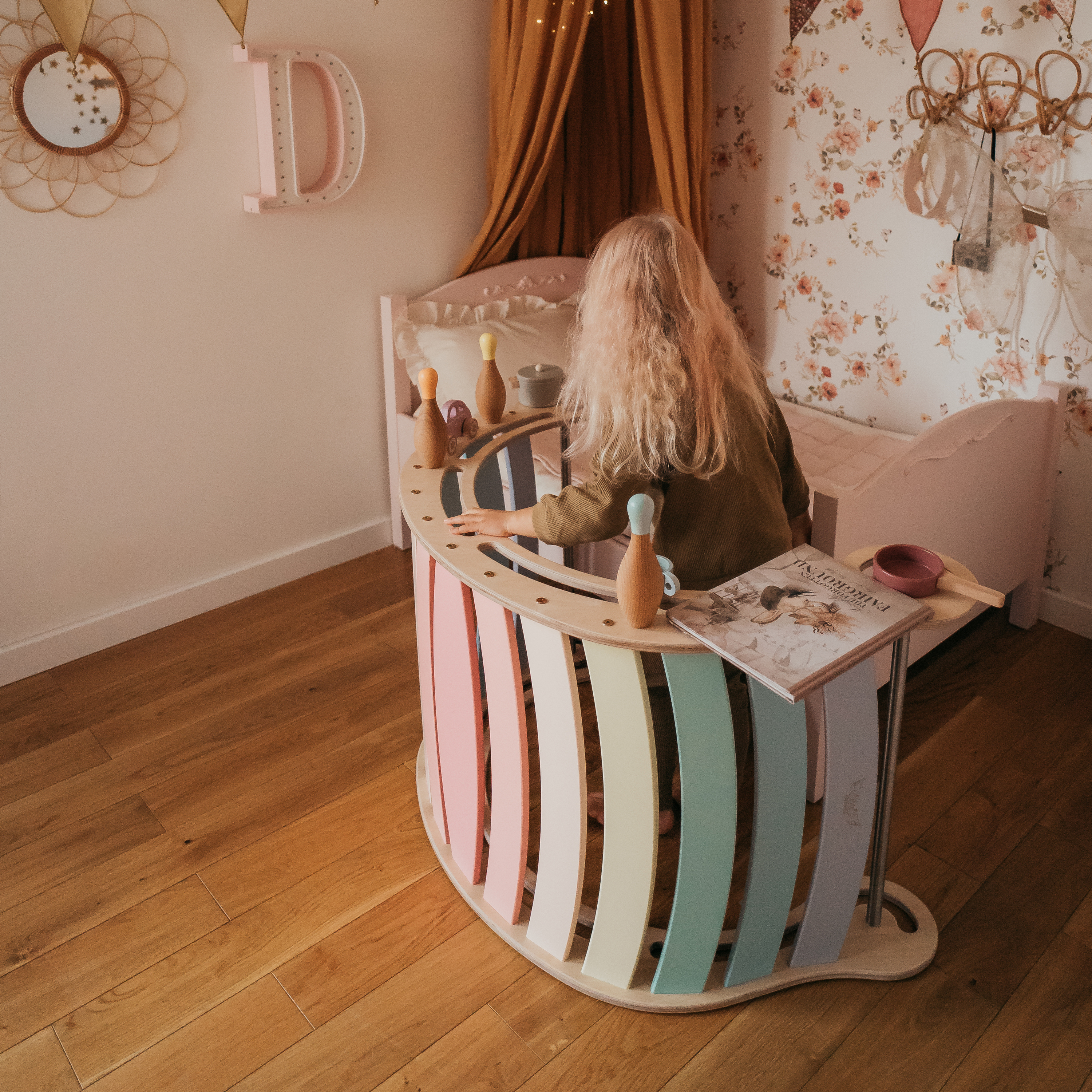 Houten XXL Rocker Pastel