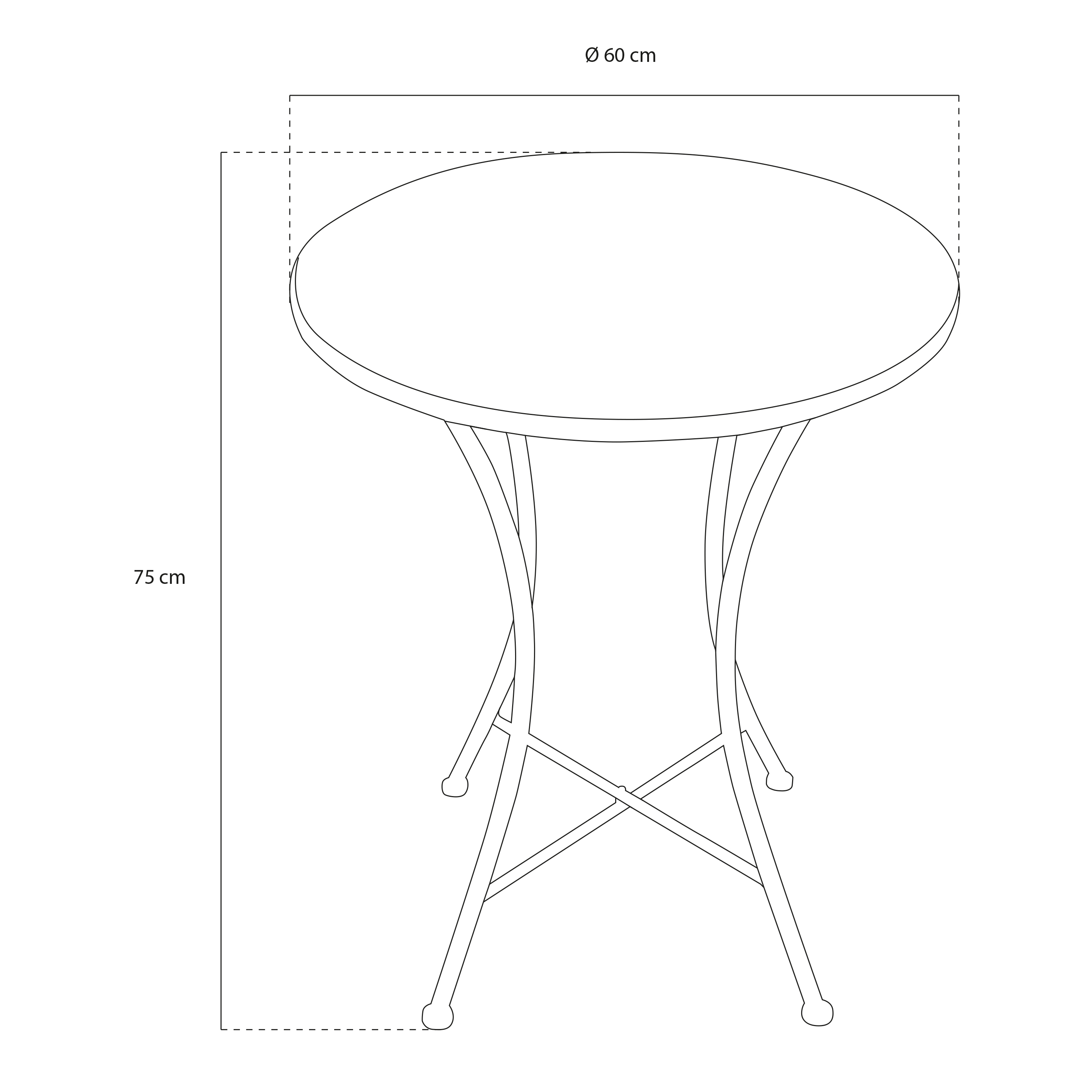 Amélie bistro set mosaic-Mediterranean