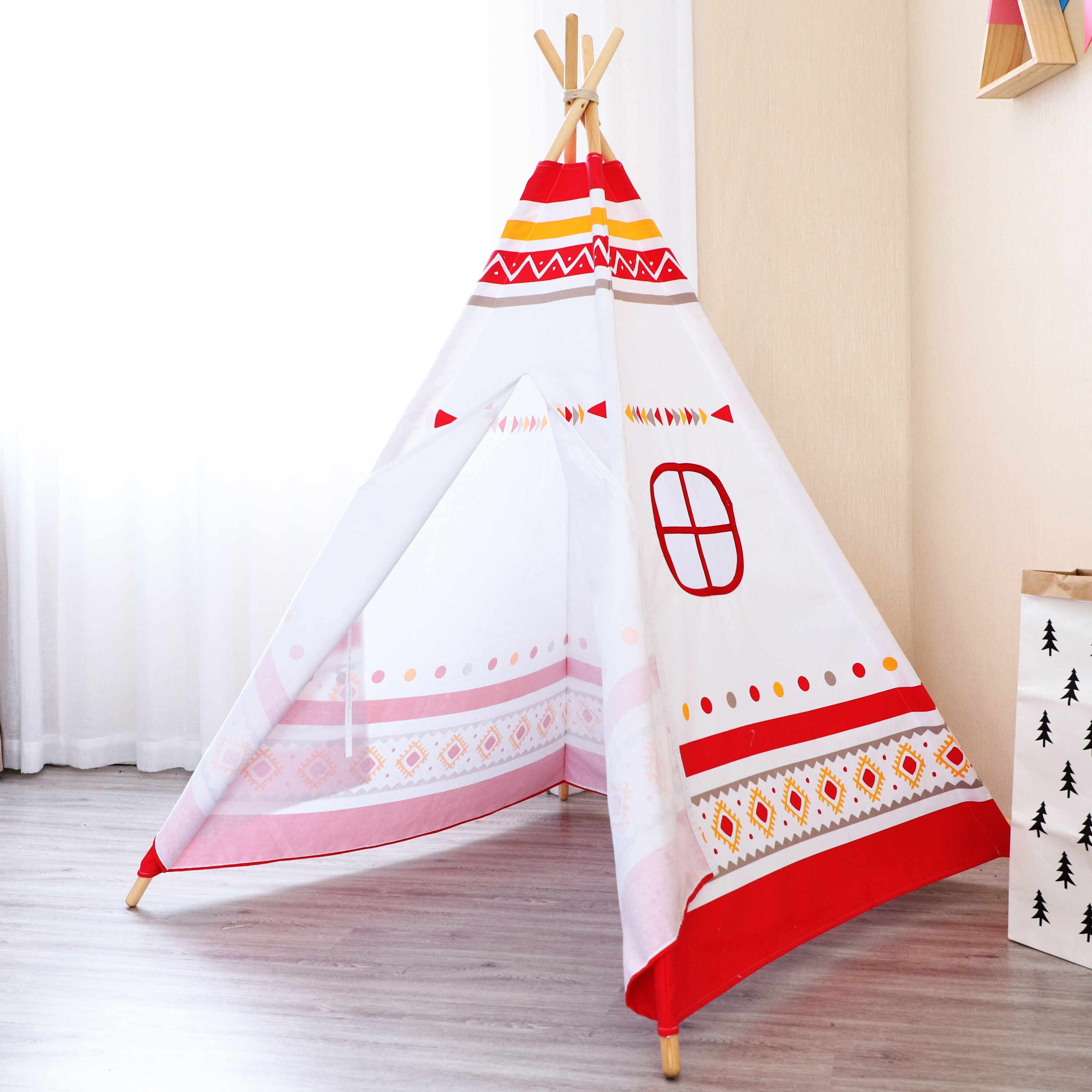 LED Teepee Tent Red / white LED Teepee Tent Red / white