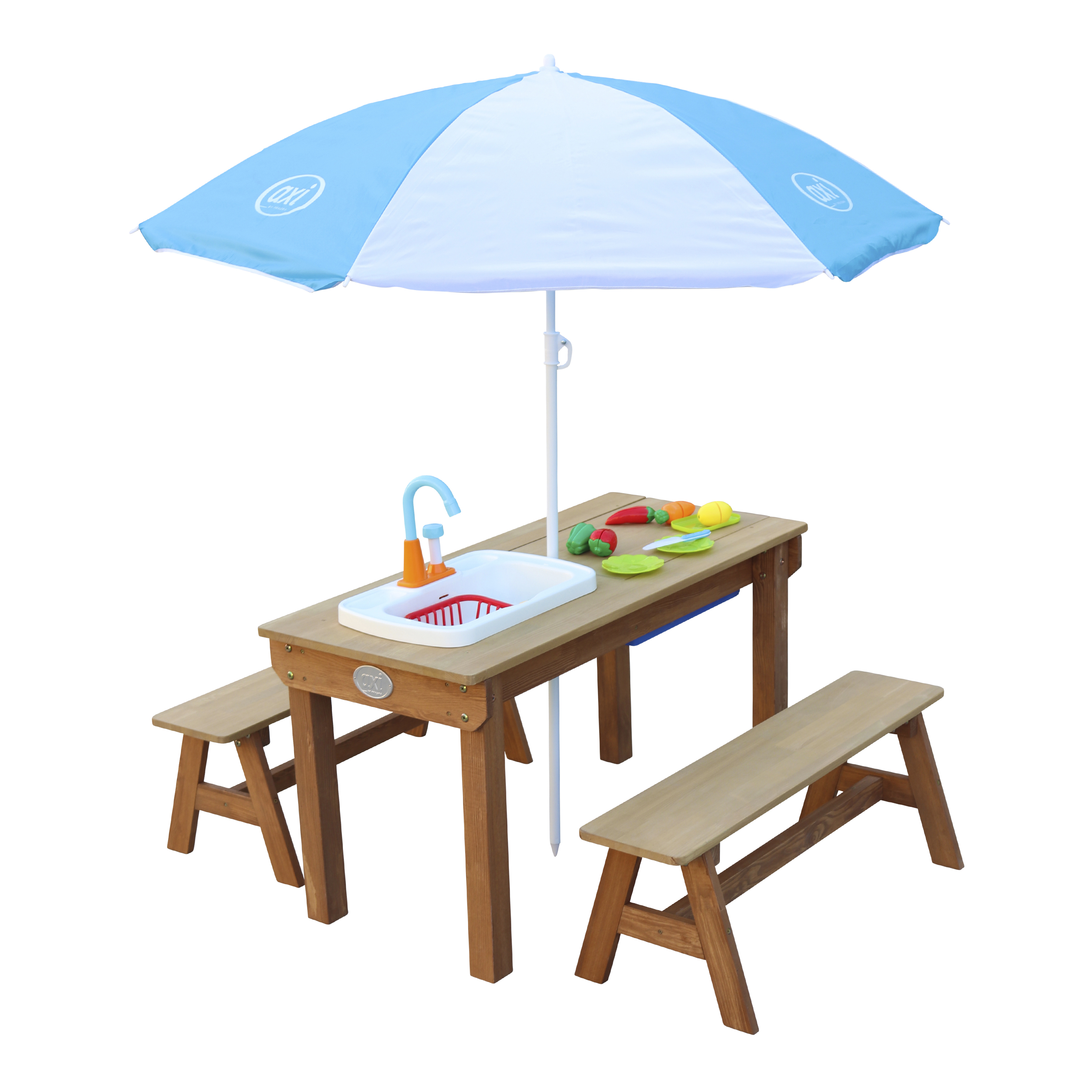 Dennis Sand & Water Picnic Table with Play Kitchen sink and 