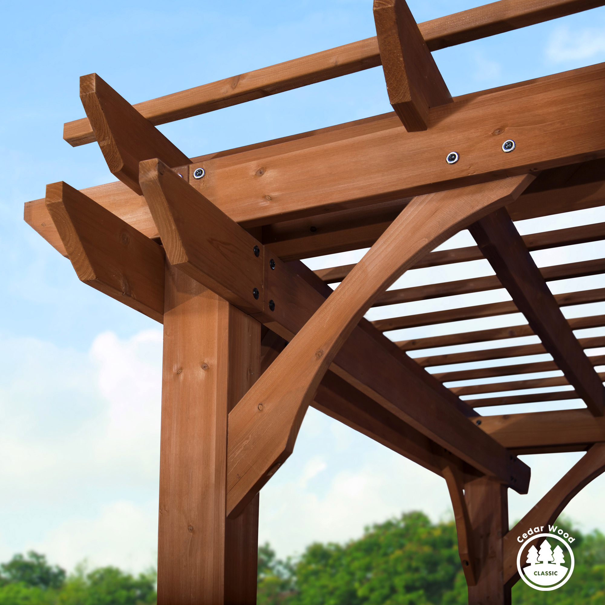 Wooden Pergola 305 x 366 cm