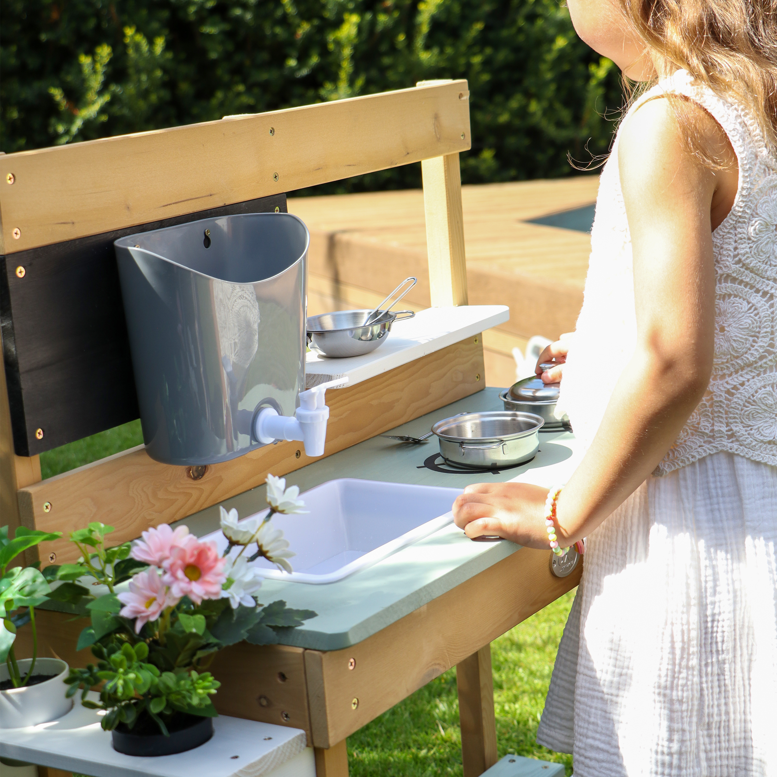 Puck Zand & Water Speelkeuken Bruin/groen