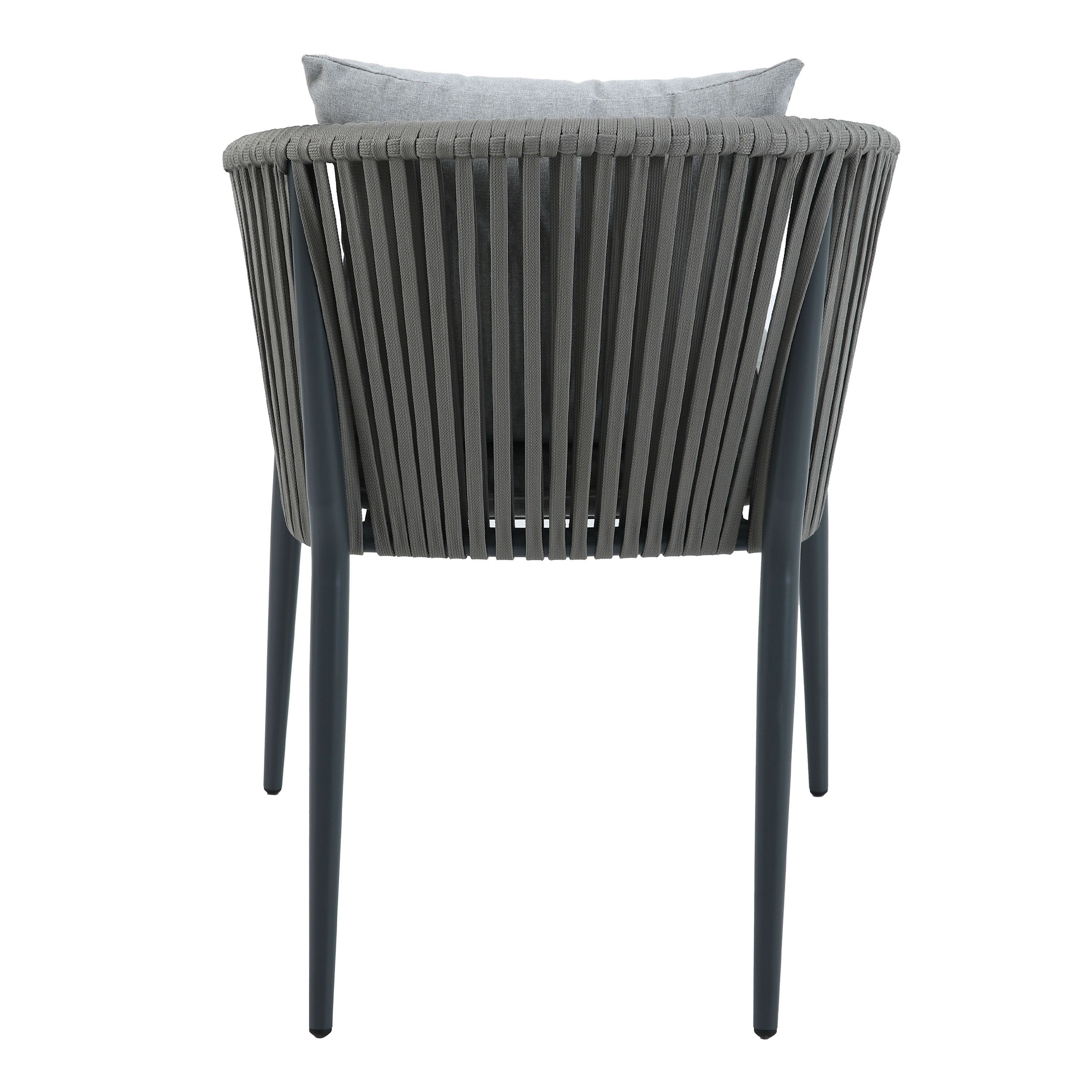 Jay/Faye Ensemble de jardin, 150 cm, 7 pièces -Anthracite