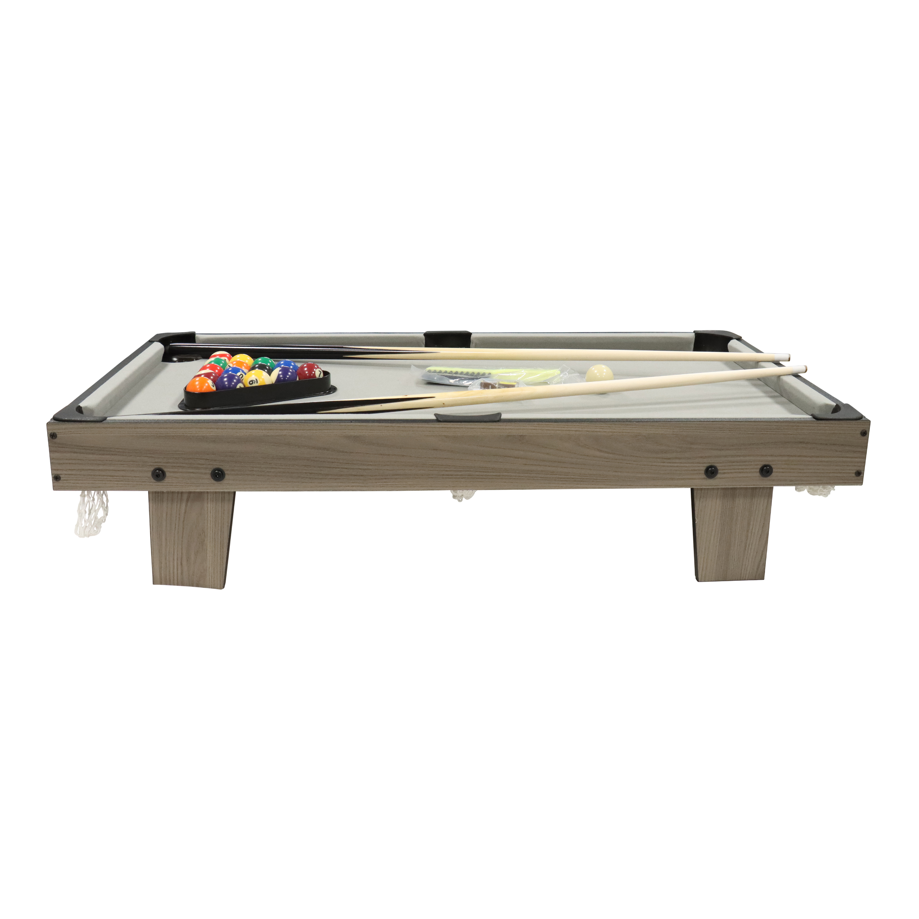 Pool Table Mini 3ft - Oak/Grey