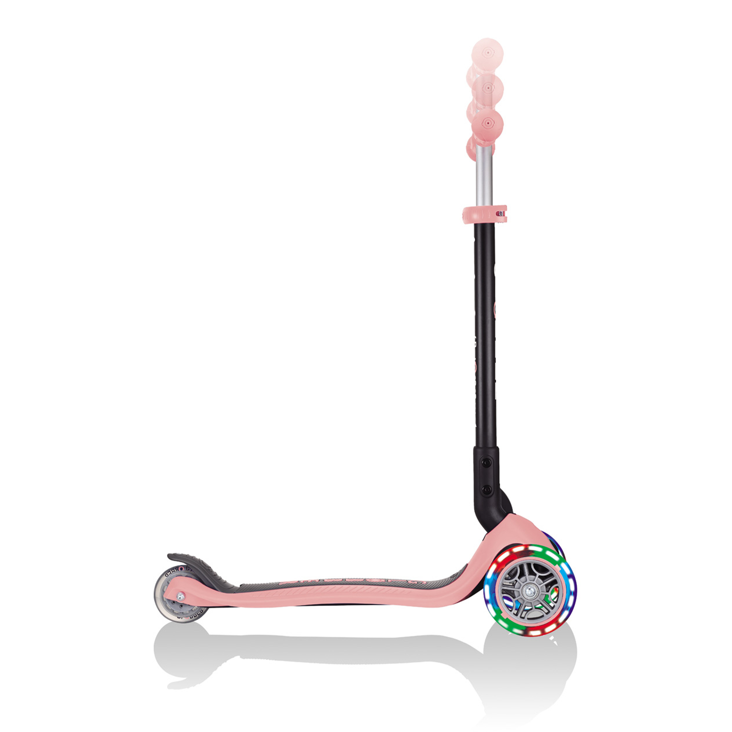 Go Up Foldable Plus Lights 3-in-1 Scooter Pastel Pink