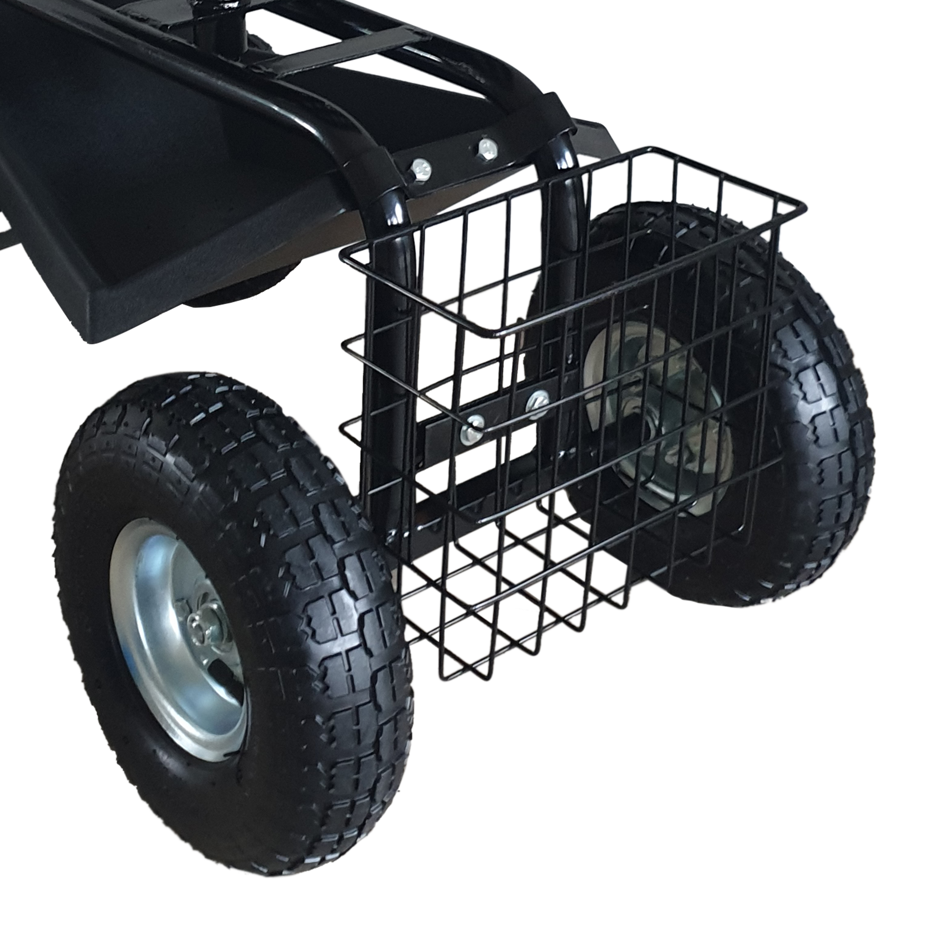 AG22 Rijdende Tuinkruk Zwart