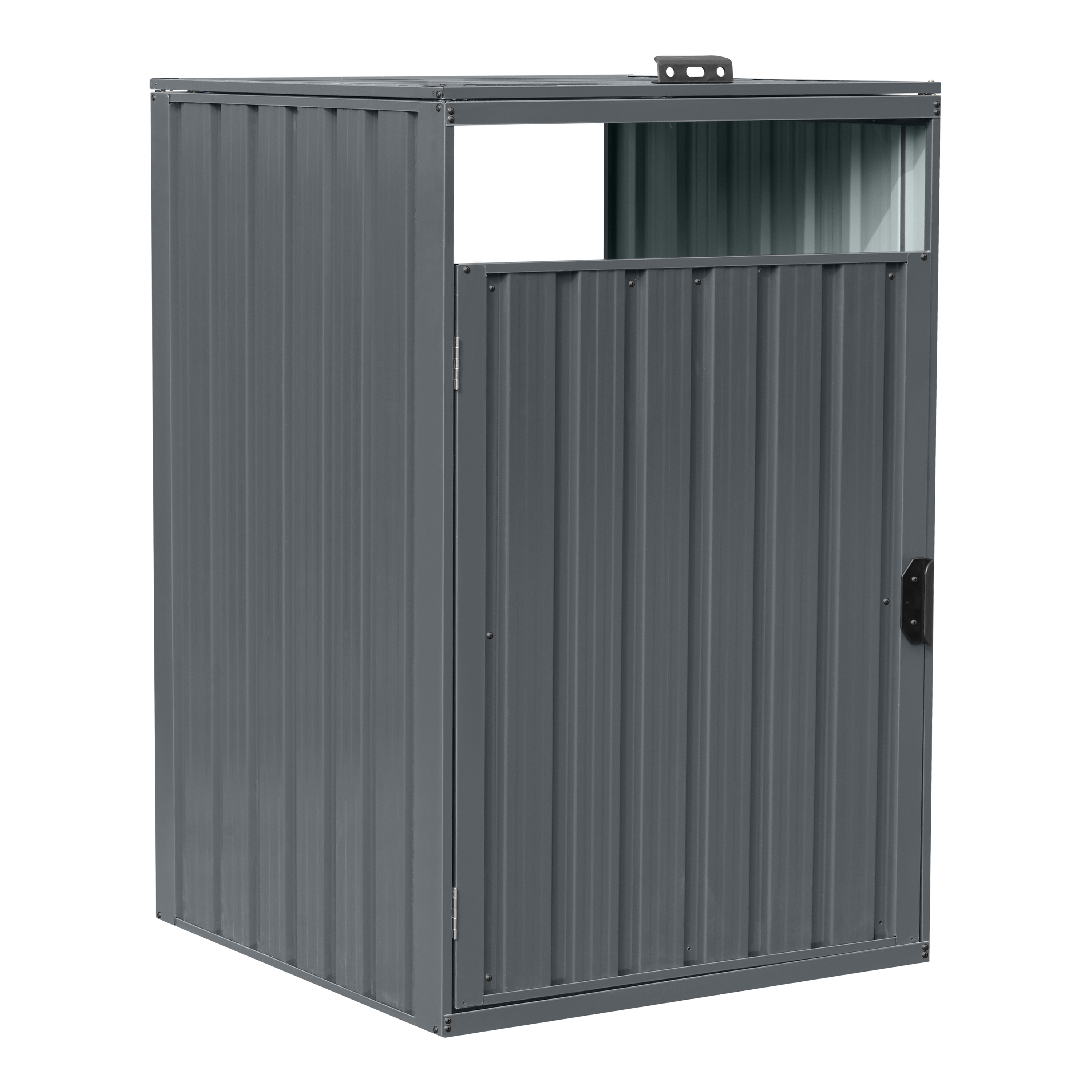Owen cache poubelle métal Anthracite 1x 240L