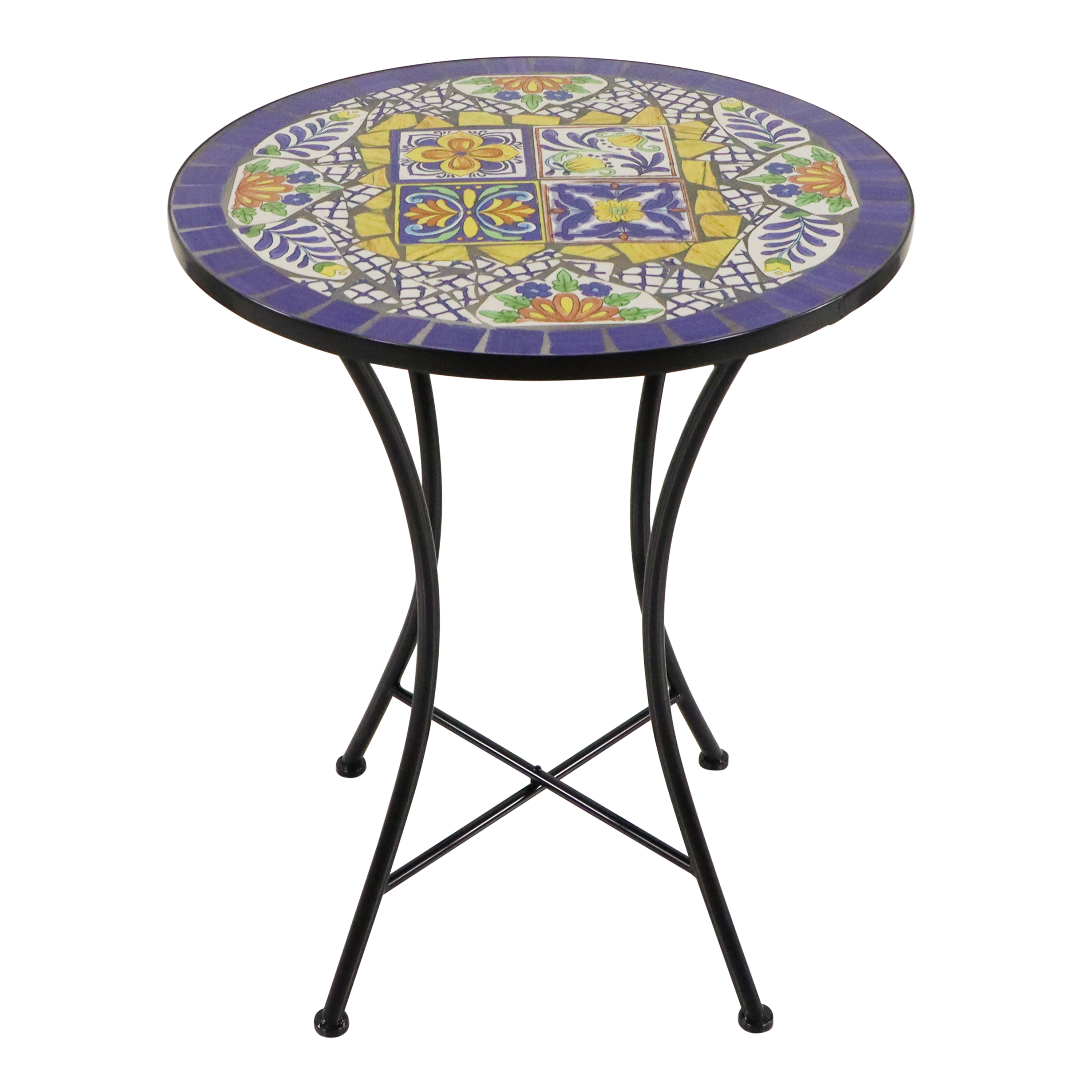 Amélie Mozaïek Bistroset Mediterrane stijl Blauw/geel
