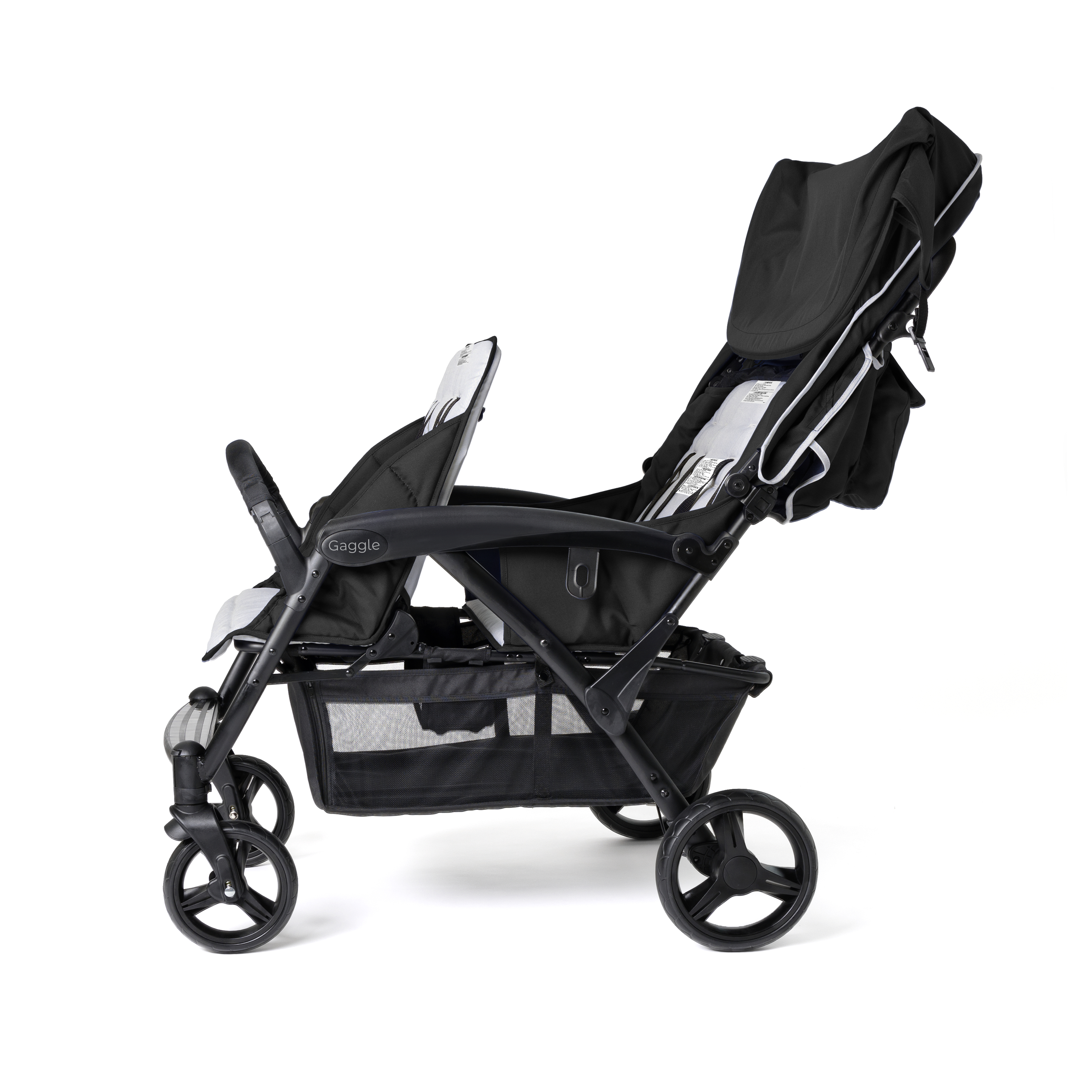Odyssey 4x4 Quad Kinderwagen für 4 Kinder Grau/Schwarz 
