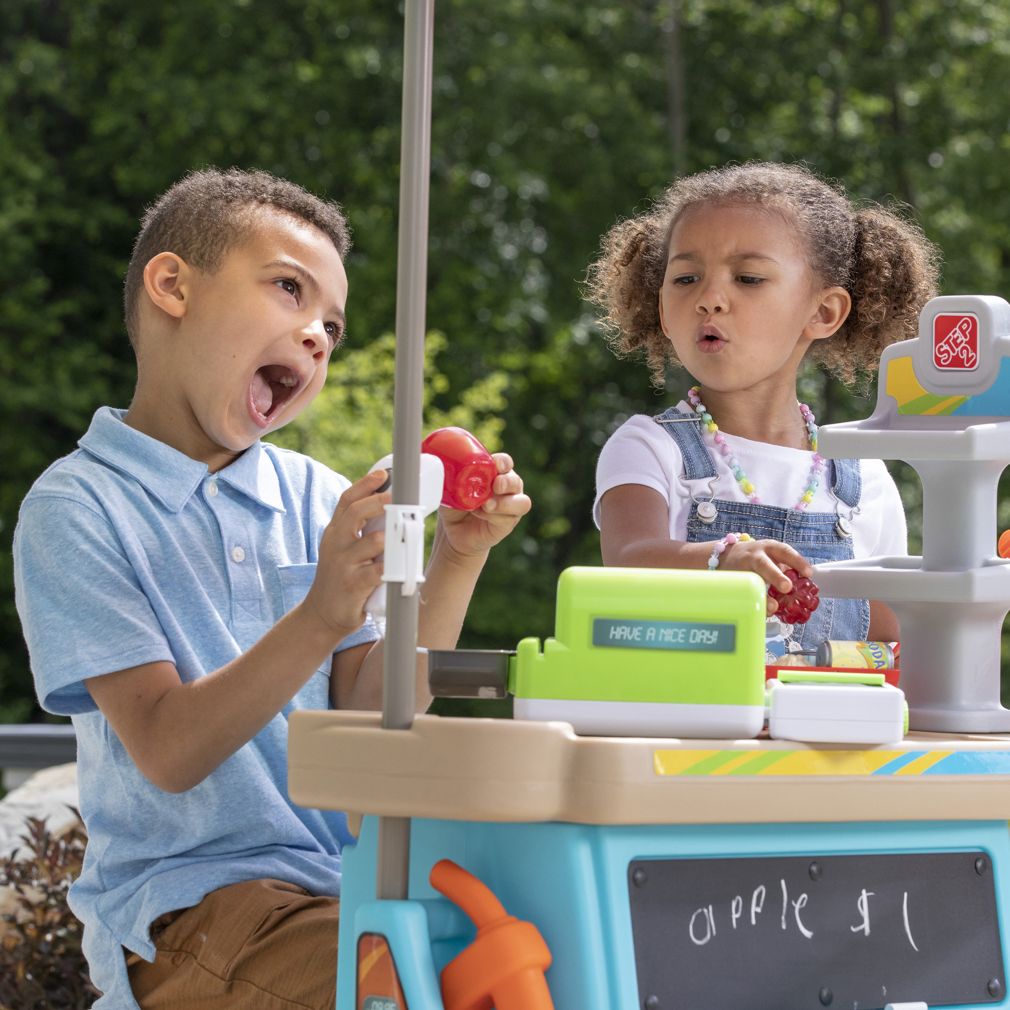 Stop & Go Marchande Enfant avec accessoires