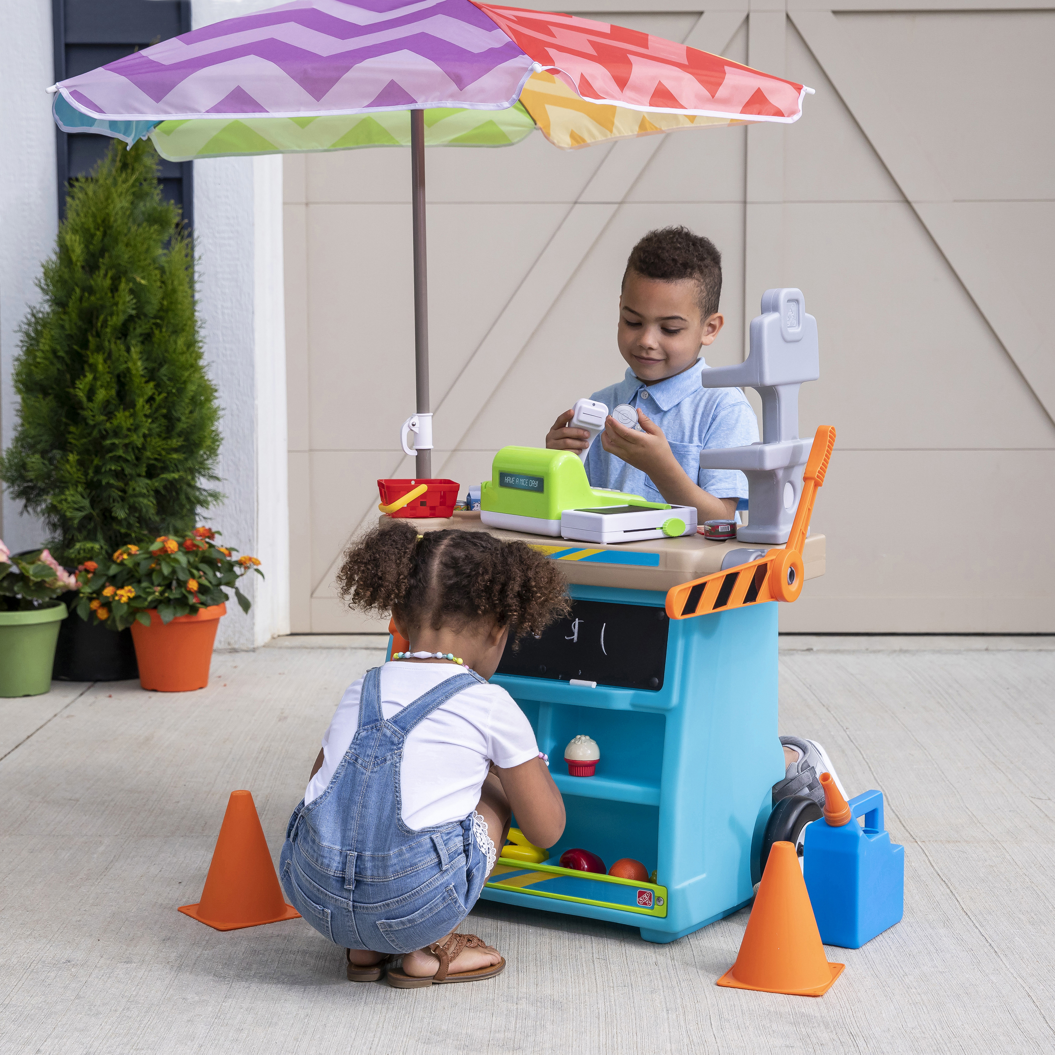Stop & Go Marchande Enfant avec accessoires