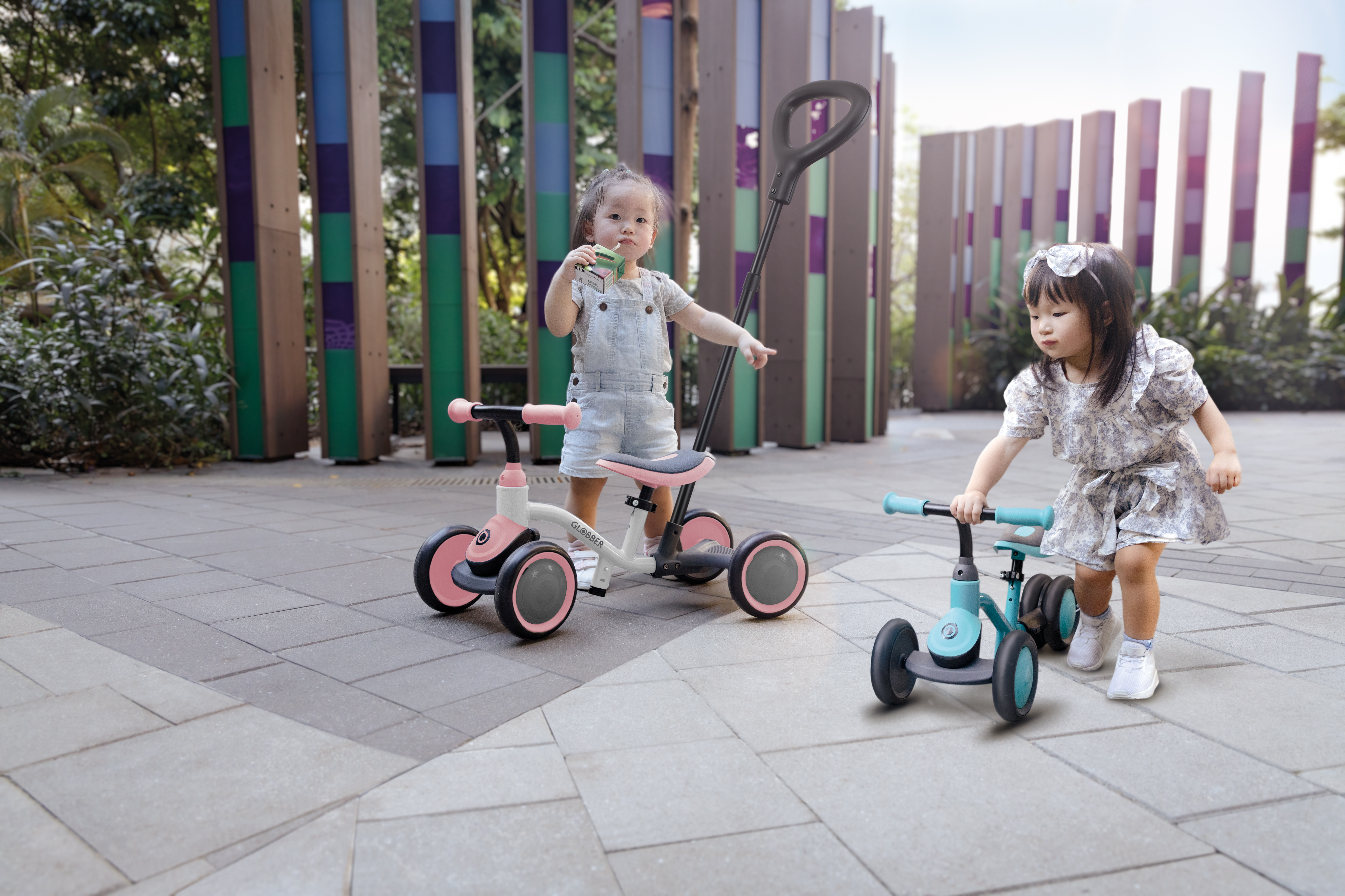 Learning Bike 3-in-1 Learning bike White Pastel Pink Learning Bike 3-in-1 Learning bike White Pastel Pink