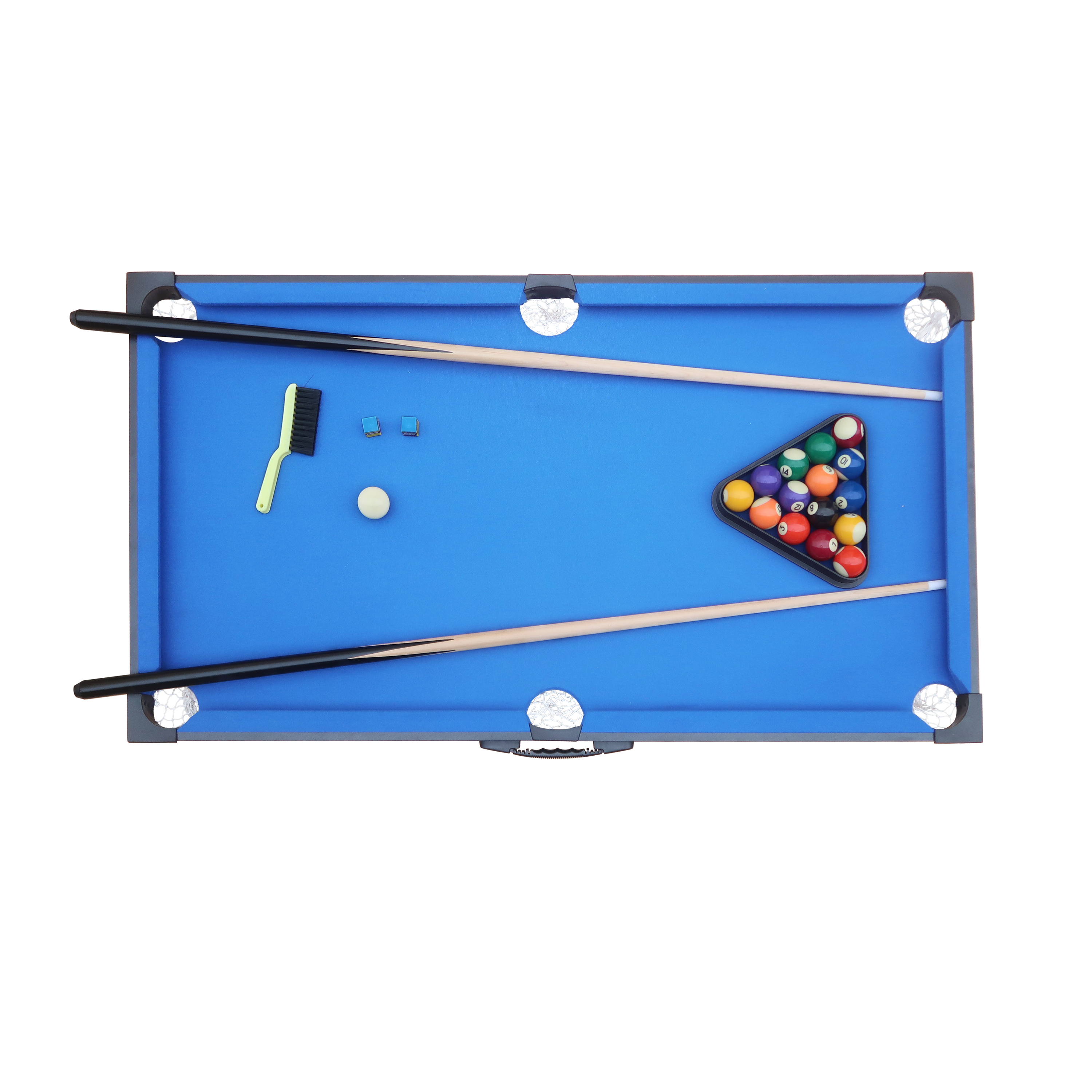 Cougar Mini Table de billard Portable Noir/Bleu