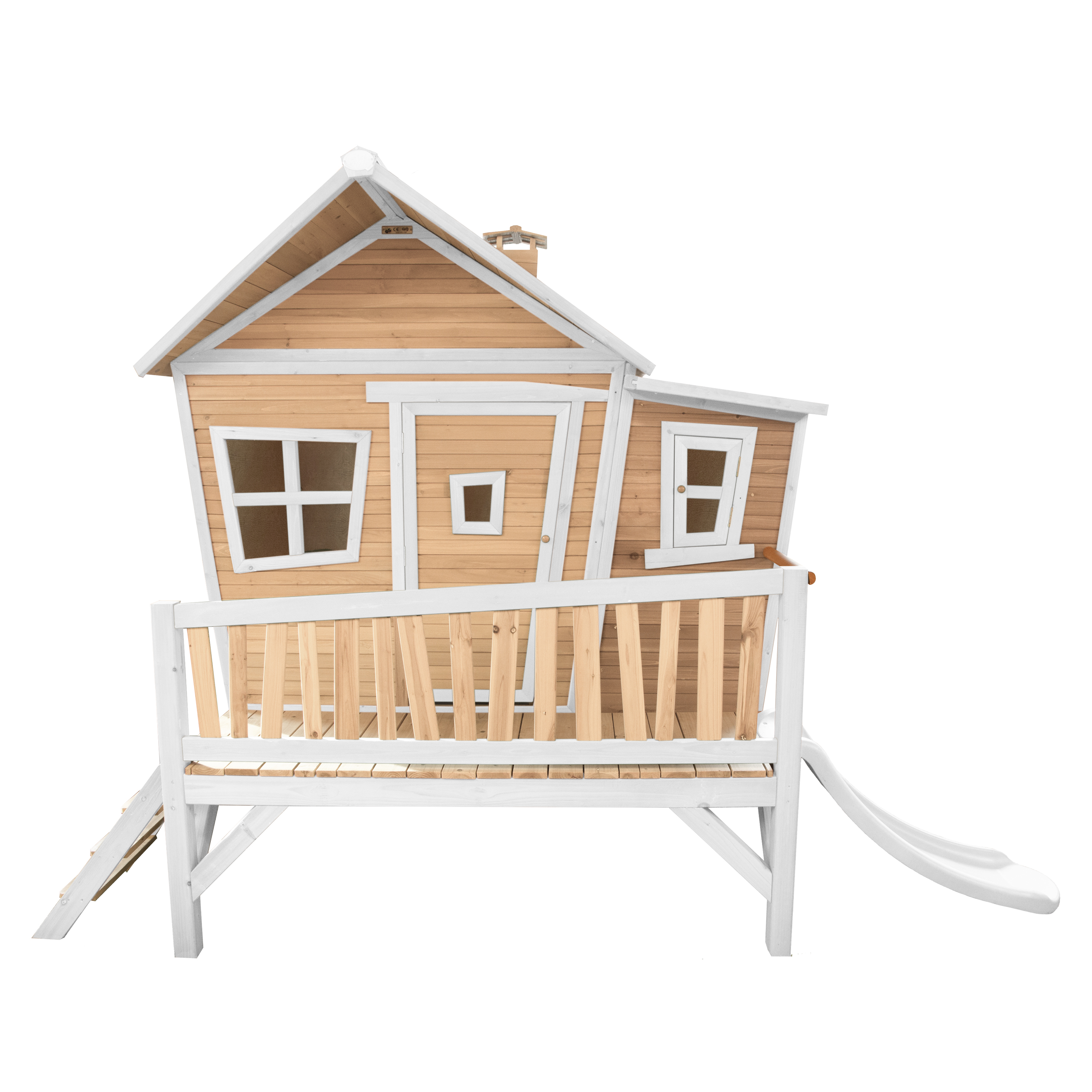 Emma Playhouse Brown/White - White Slide