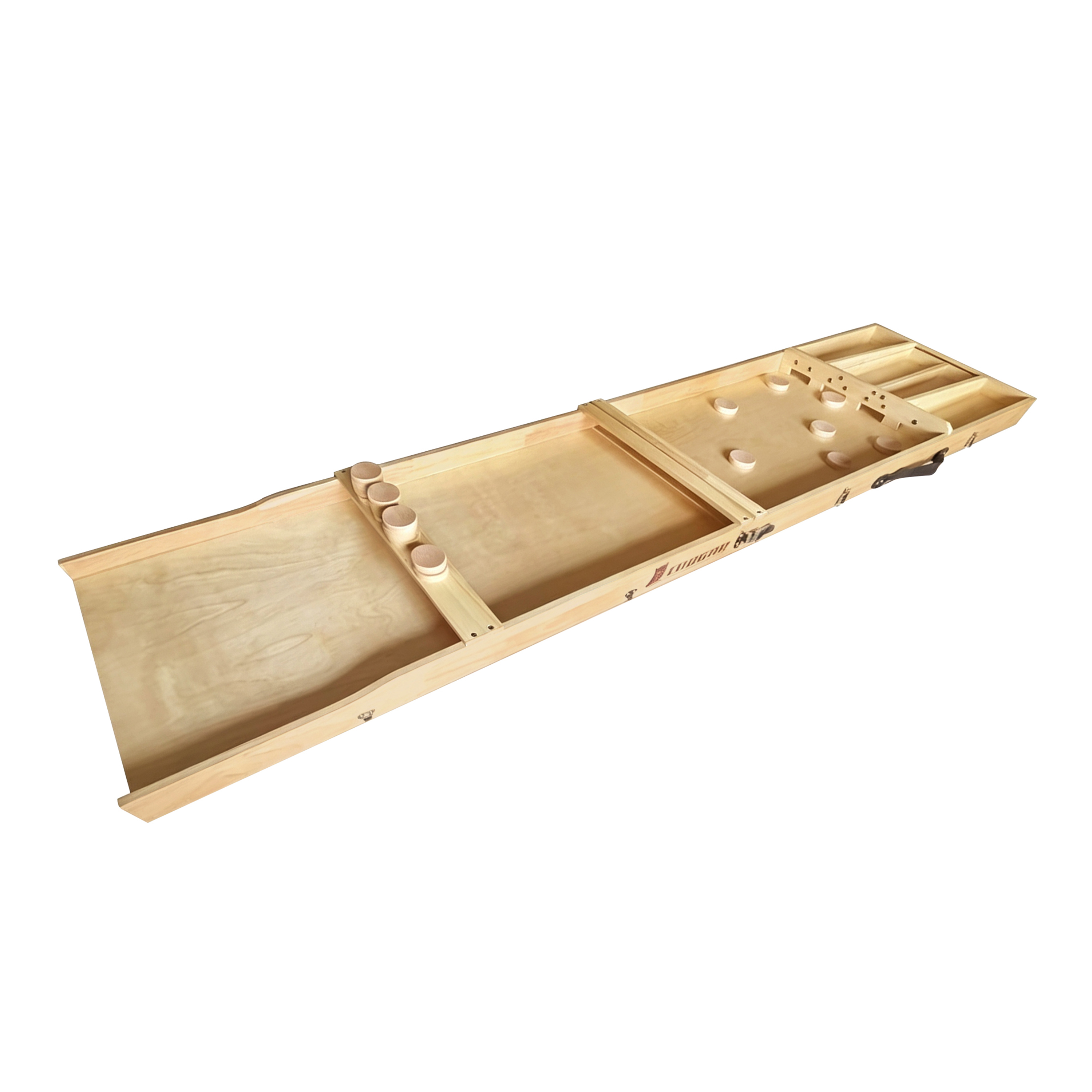 Dutch shuffle Board - Compact 2 parts - Natural