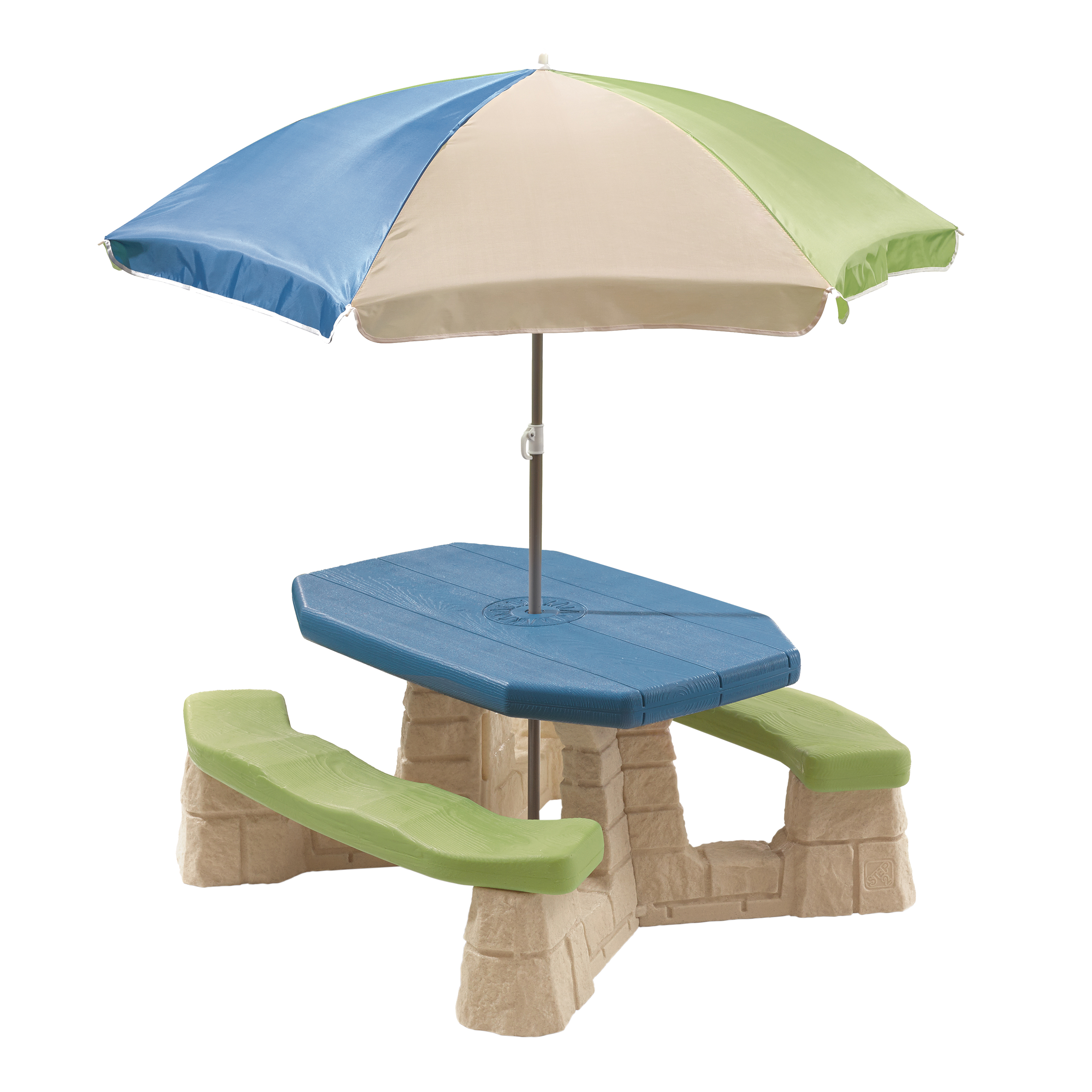 Naturally Playful Picnic Table With Umbrella