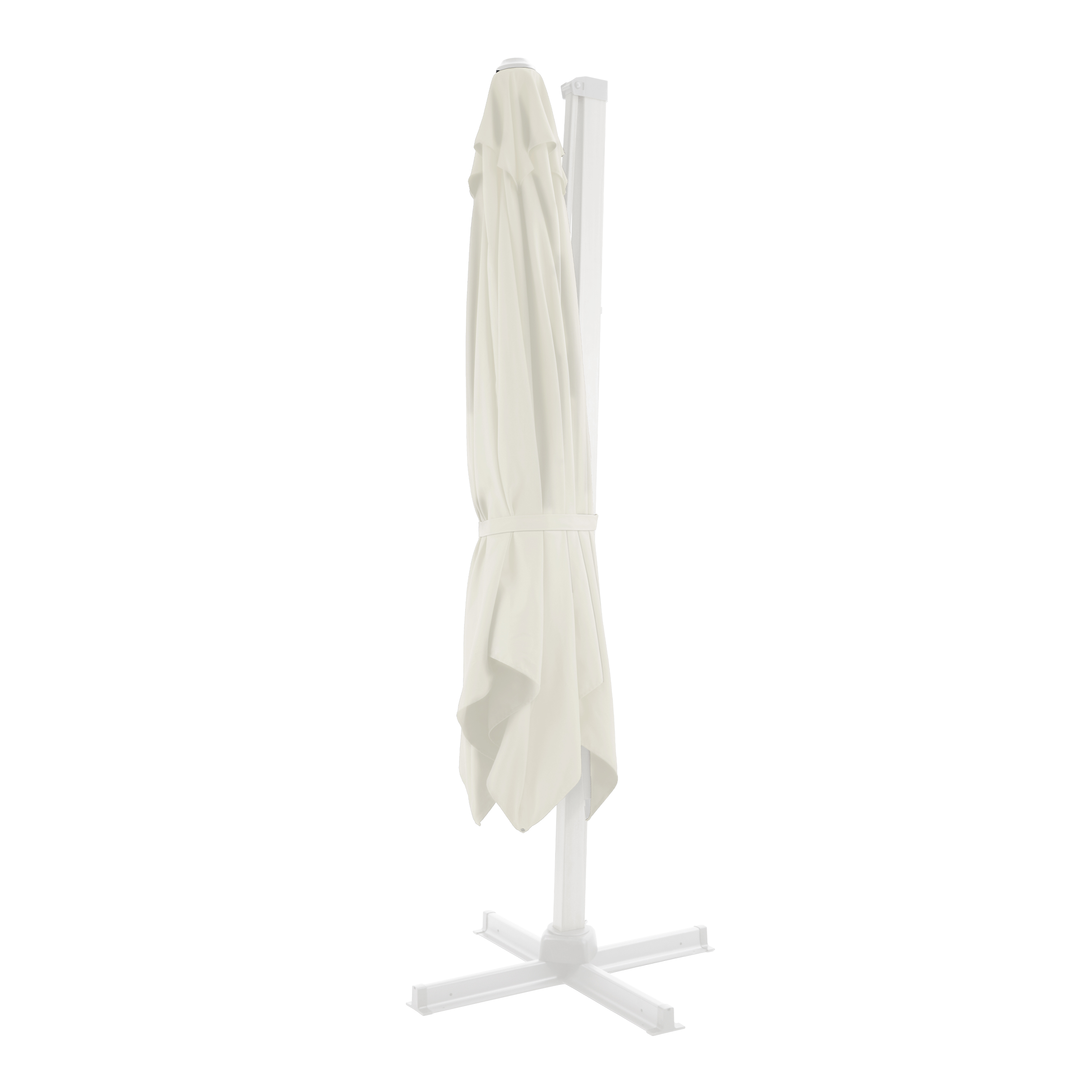 Apollo Premium Zweefparasol 300x300 Wit/Beige