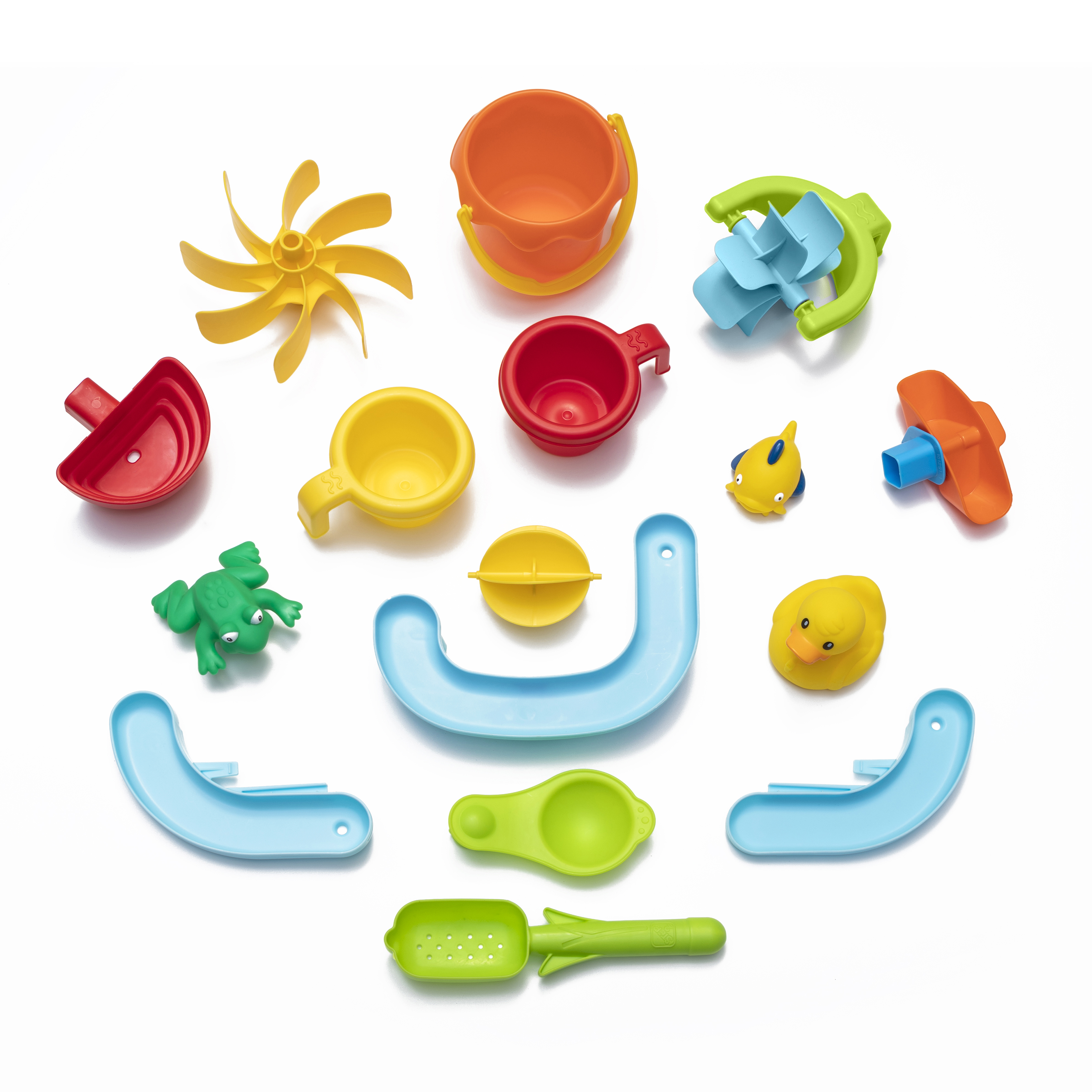 Double Showers Splash Water Table