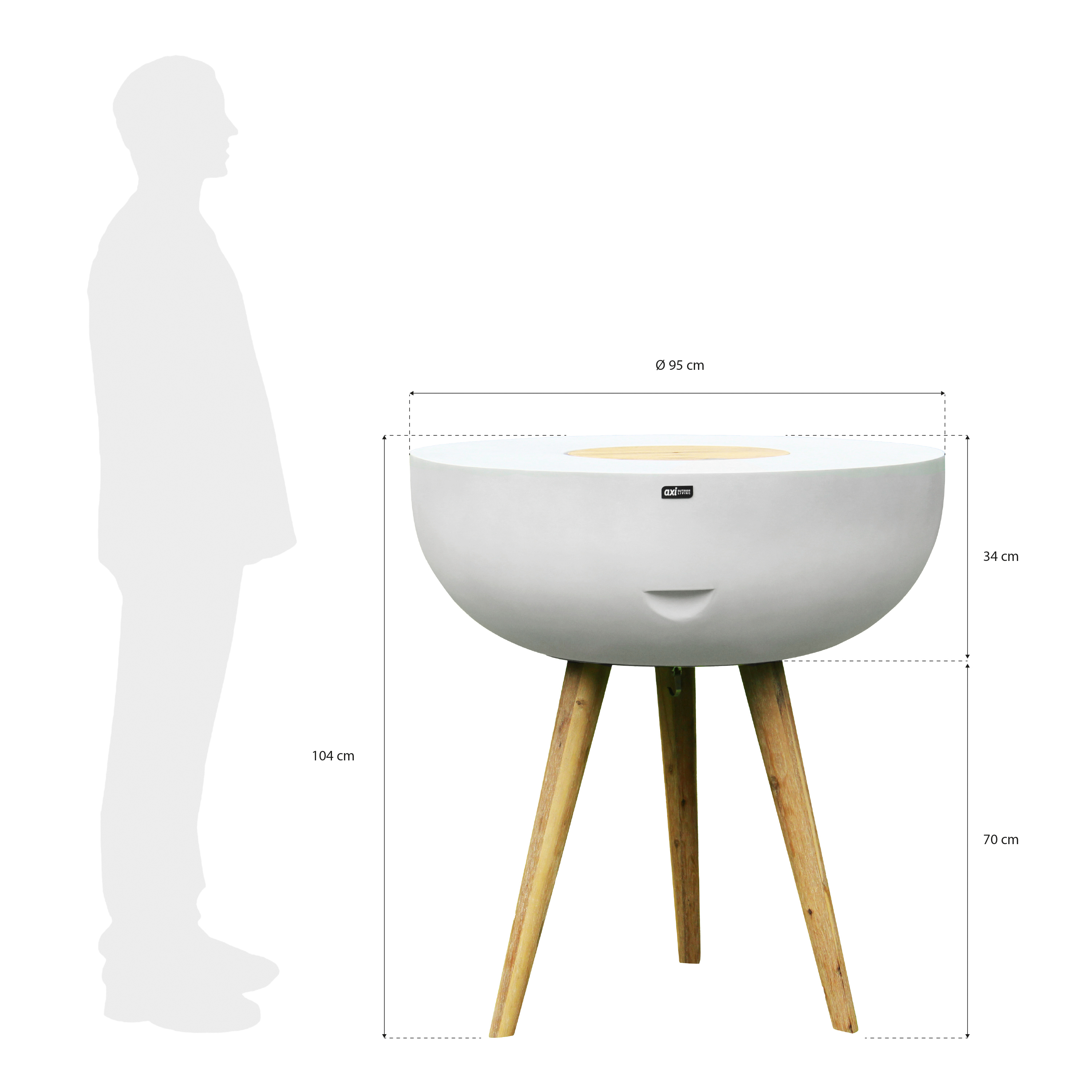 Brandon 2-in-1 statafel / bijzettafel & cooler