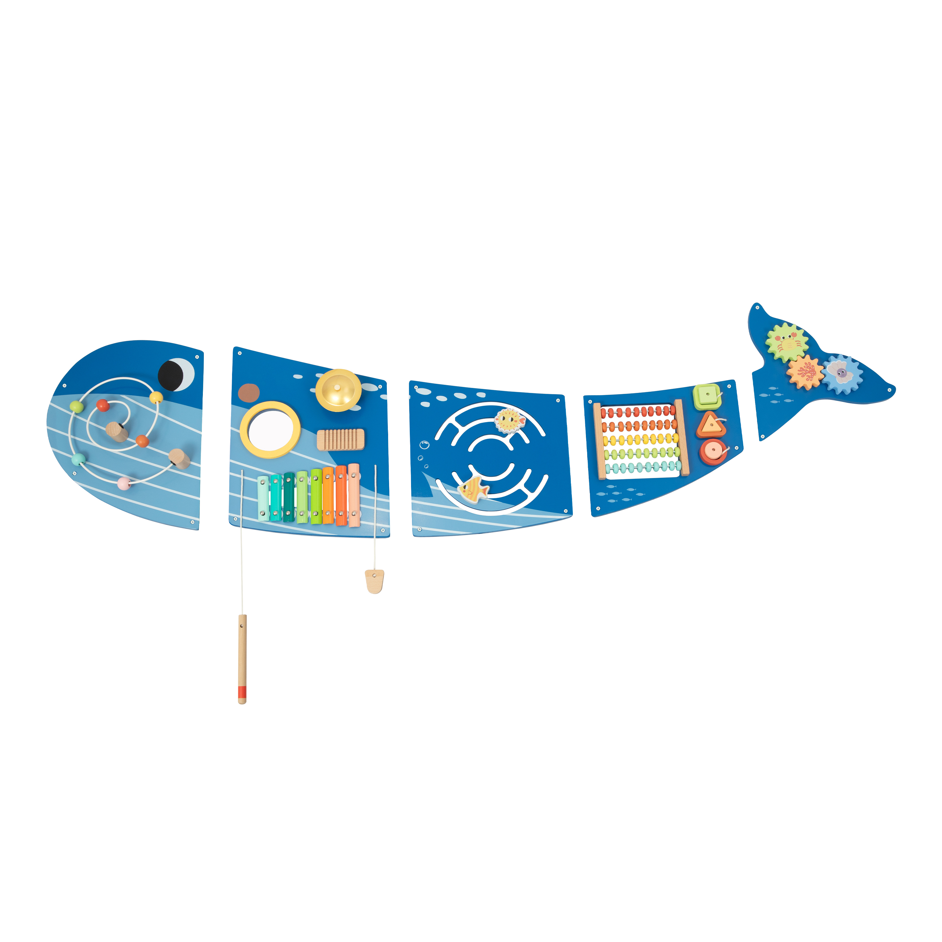 Houten Activiteitenpaneel Walvis