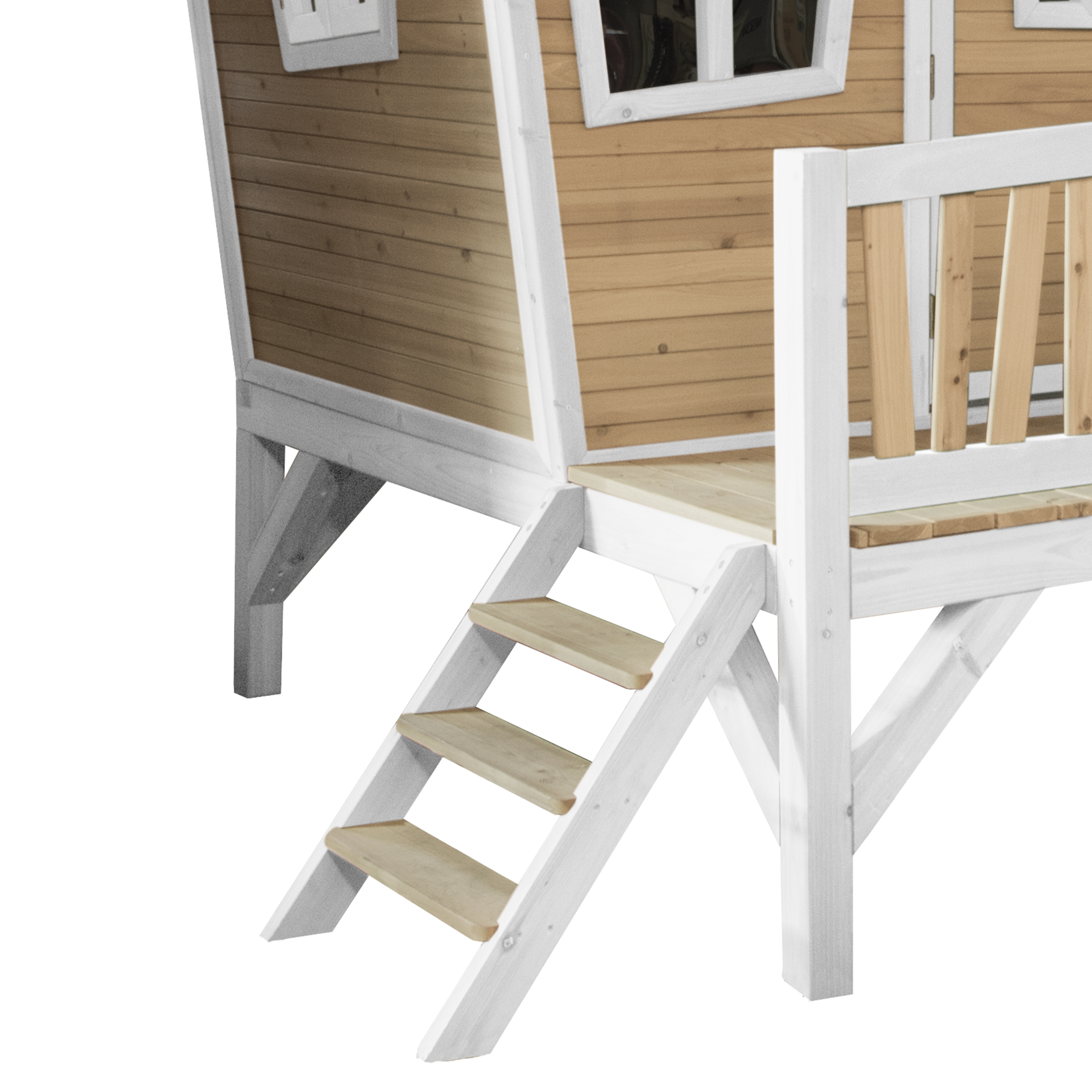 Emma Playhouse Brown/White - Grey Slide