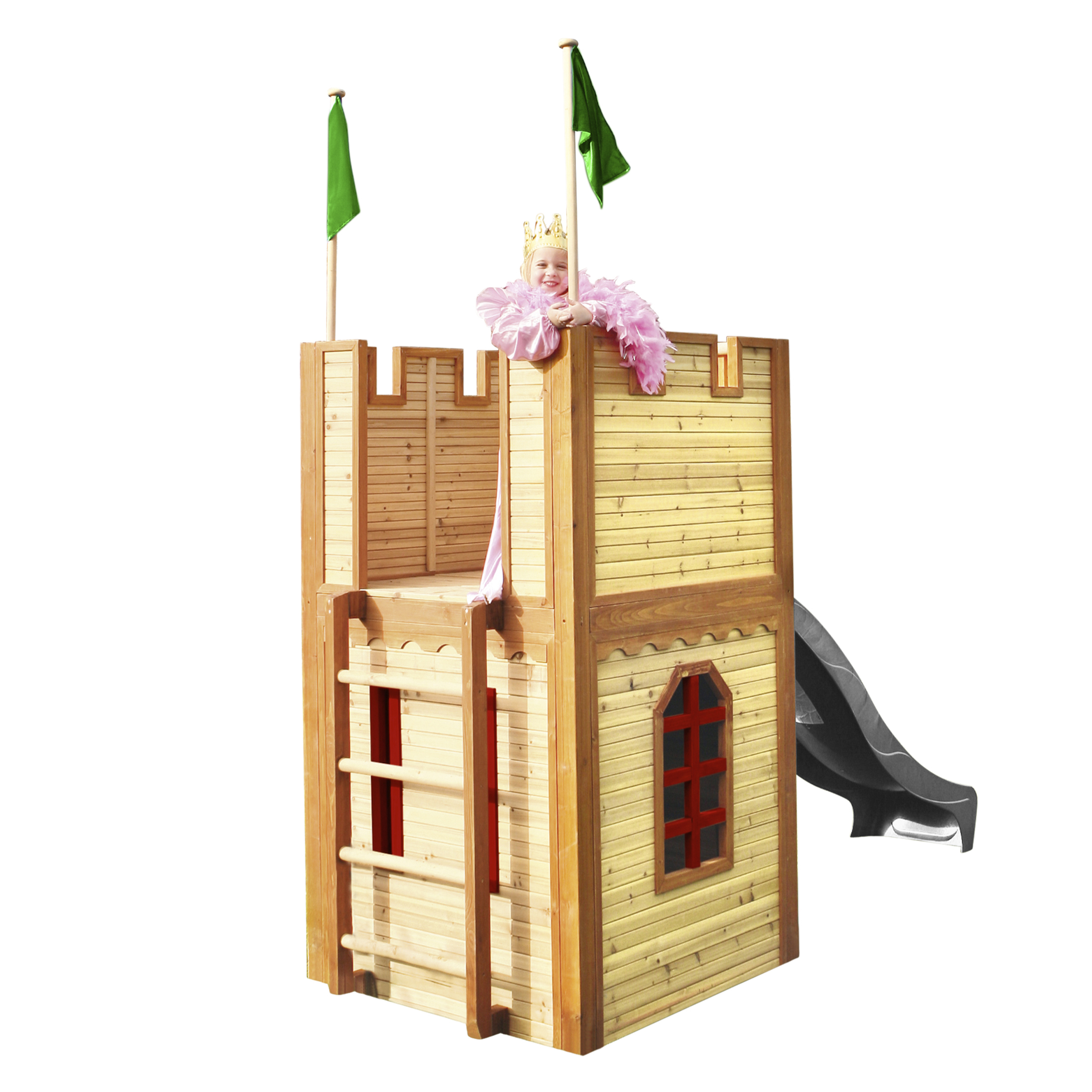 Arthur Maison Enfant avec Toboggan gris