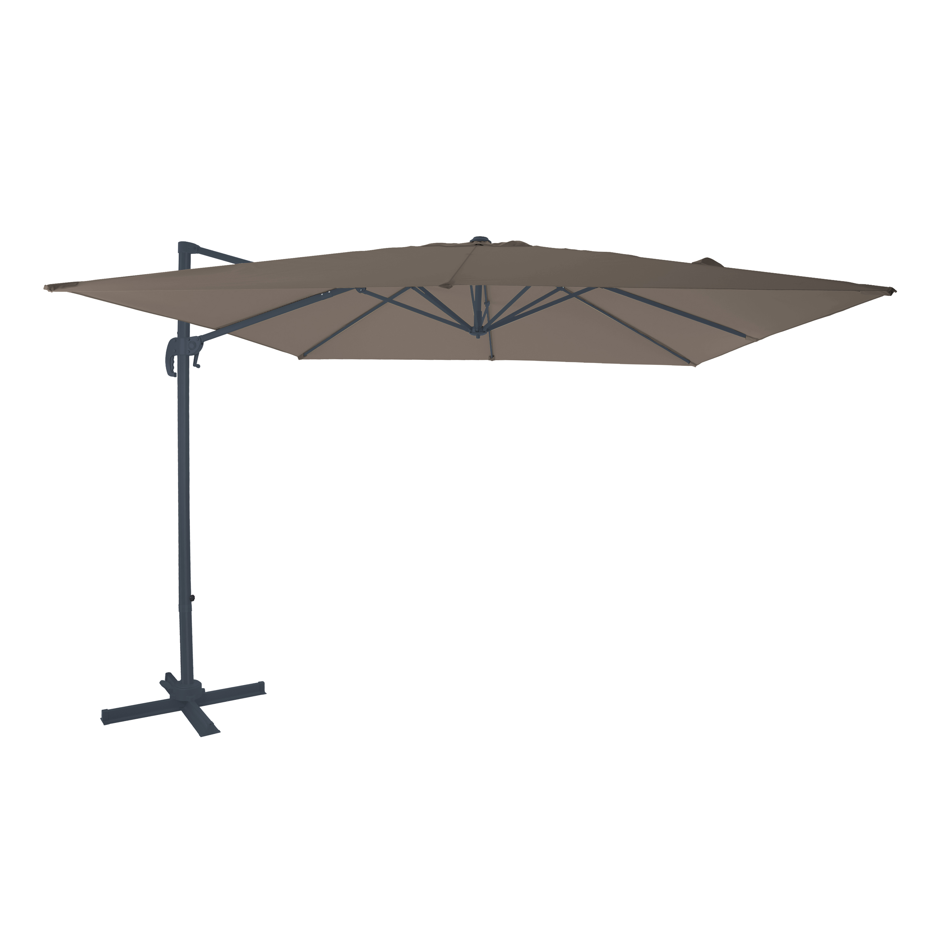 Nima Parasol déporté 300x300 Anthracite/taupe