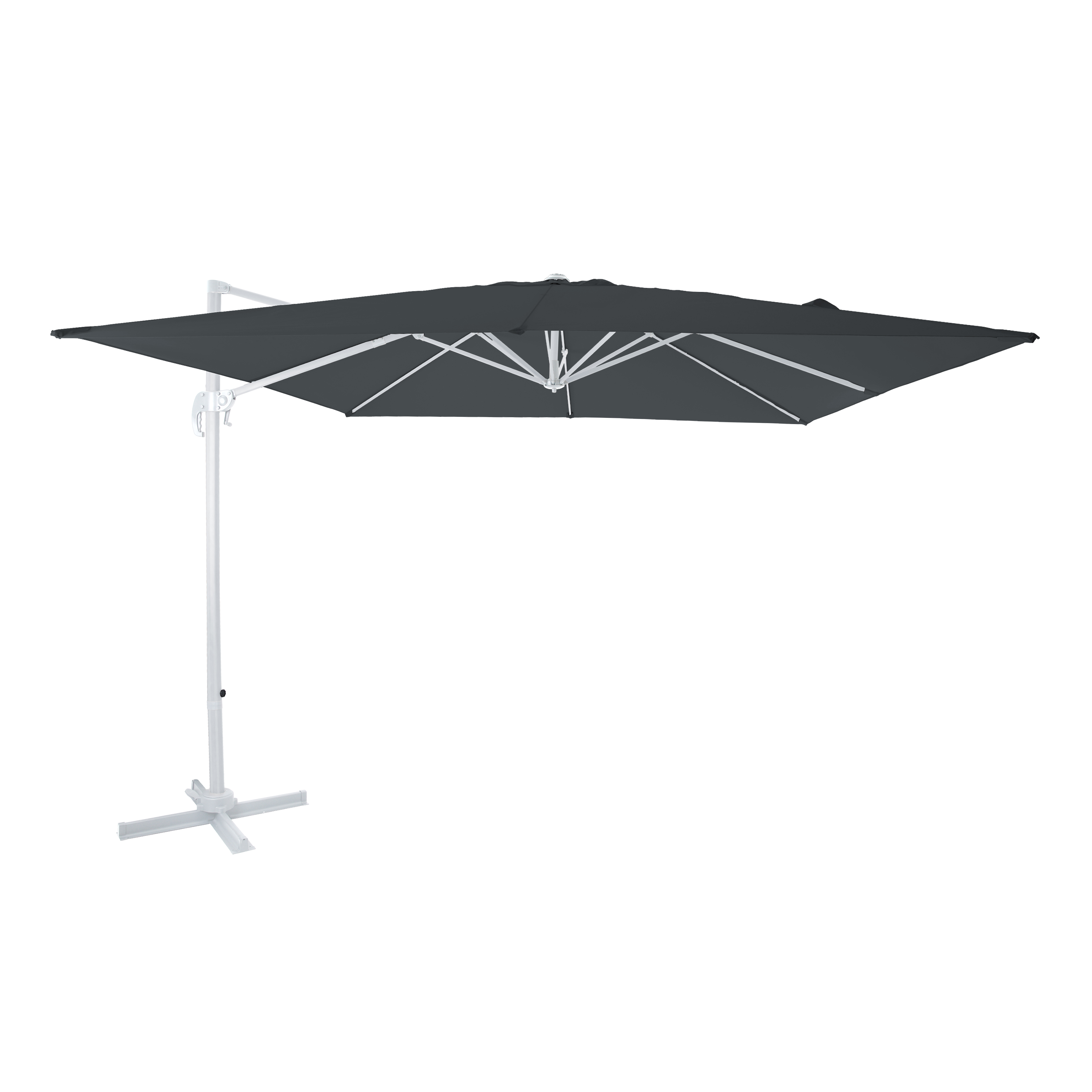 Nima Parasol déporté 300x300 Blanc/Gris