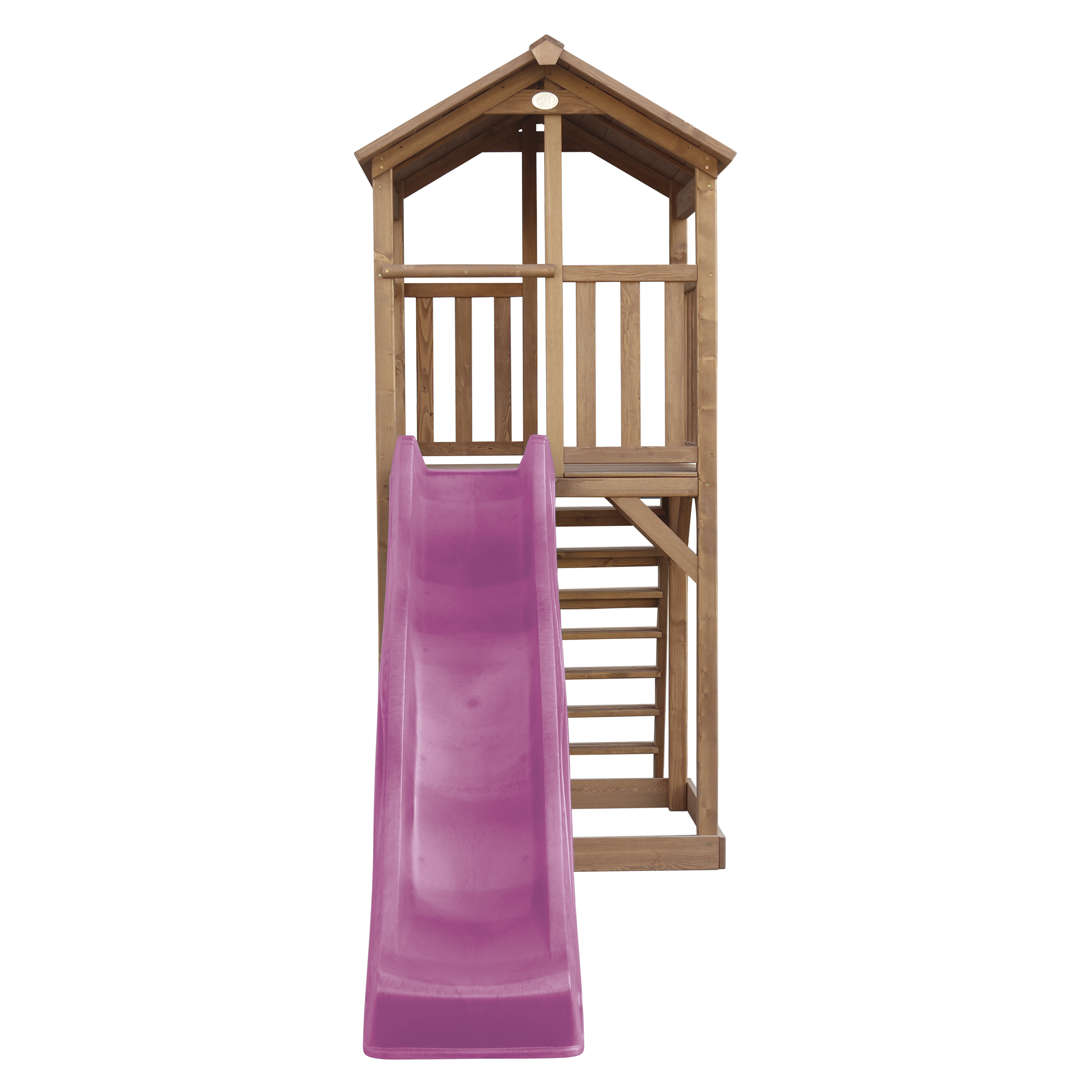 Beach Tower Speeltoren Bruin - Paarse Glijbaan