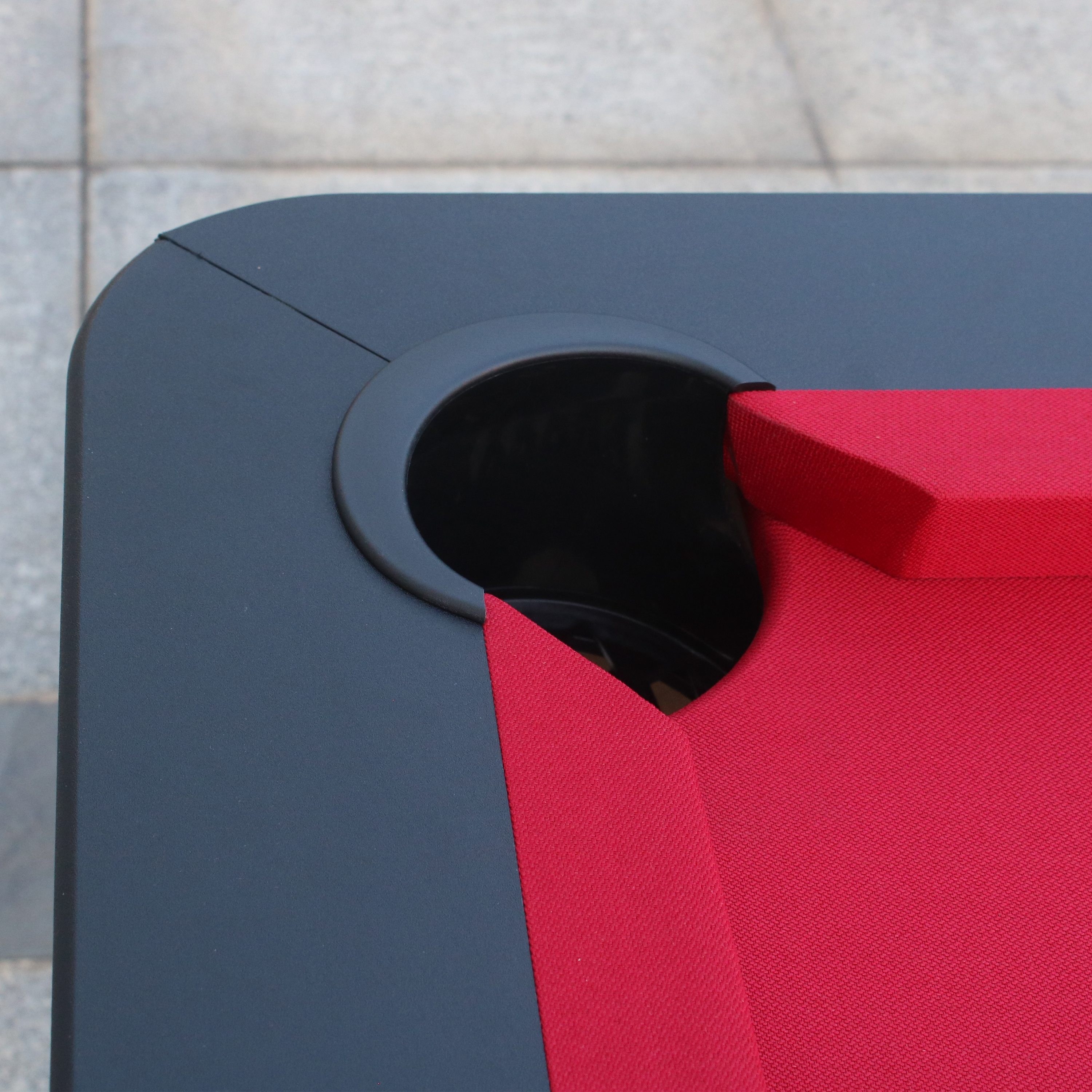 Arch Pro Pooltafel Zwart/rood