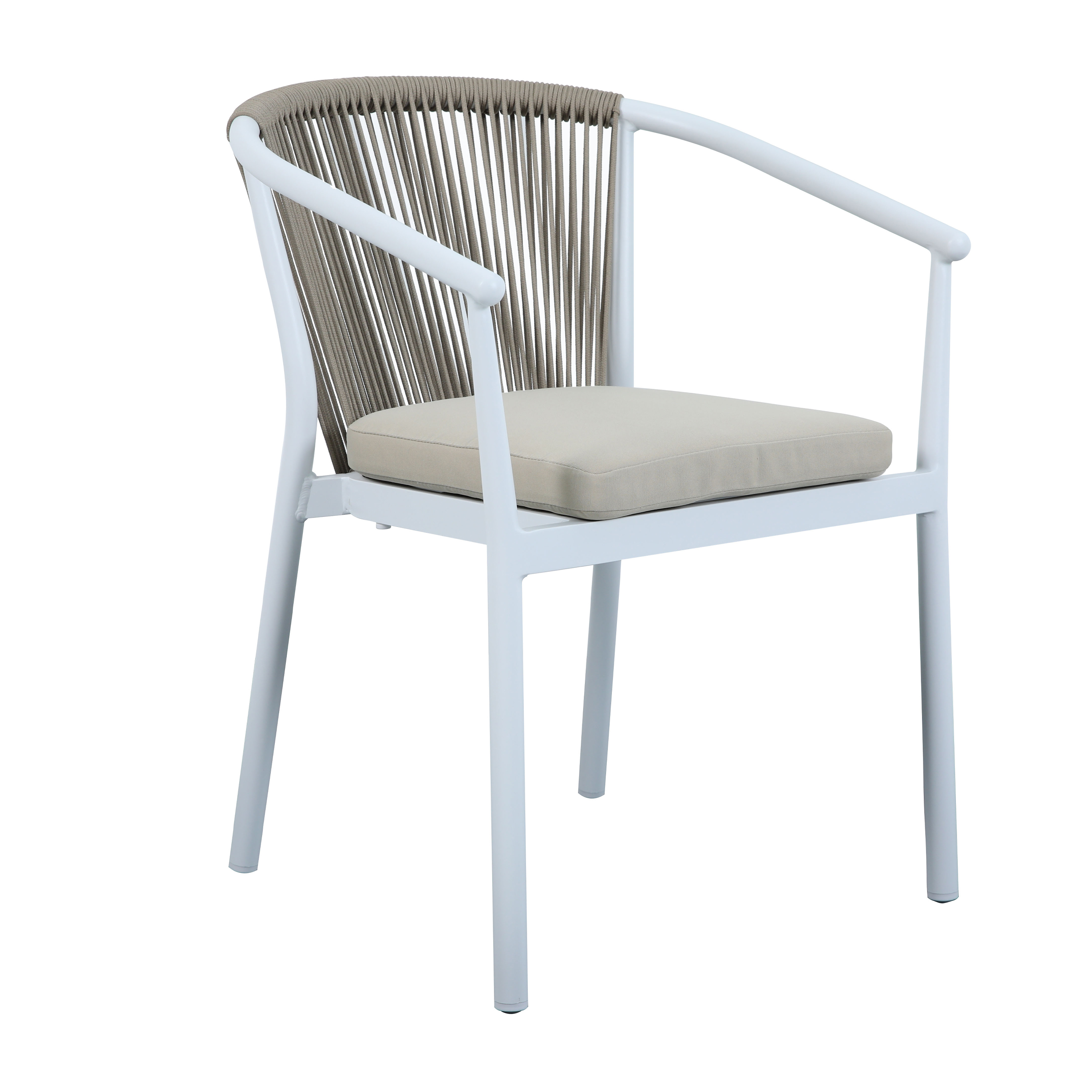 Suvi 2 chaises de jardin Blanches/Khakis