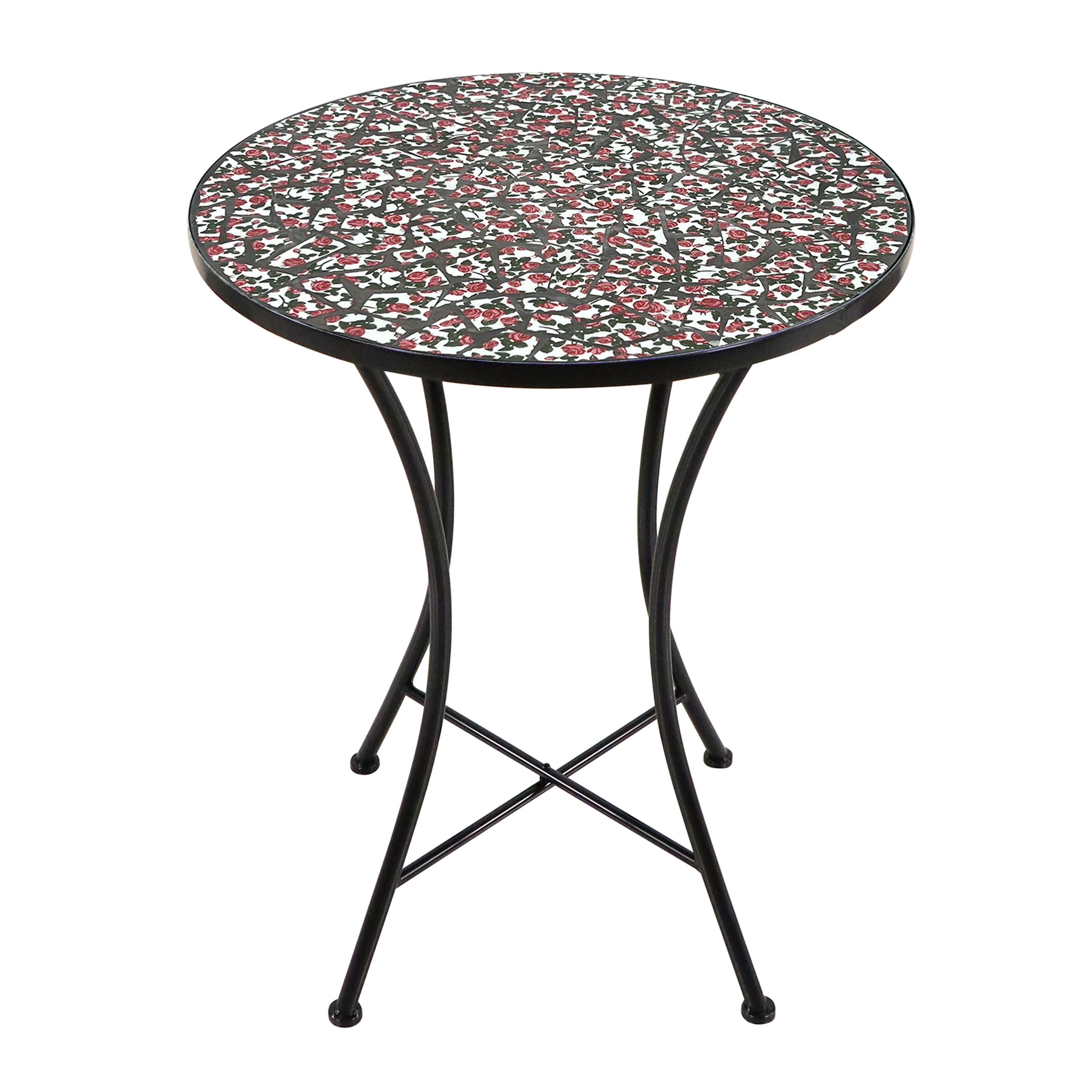 Amélie Mosaik Bistro Set Blumen Rosa